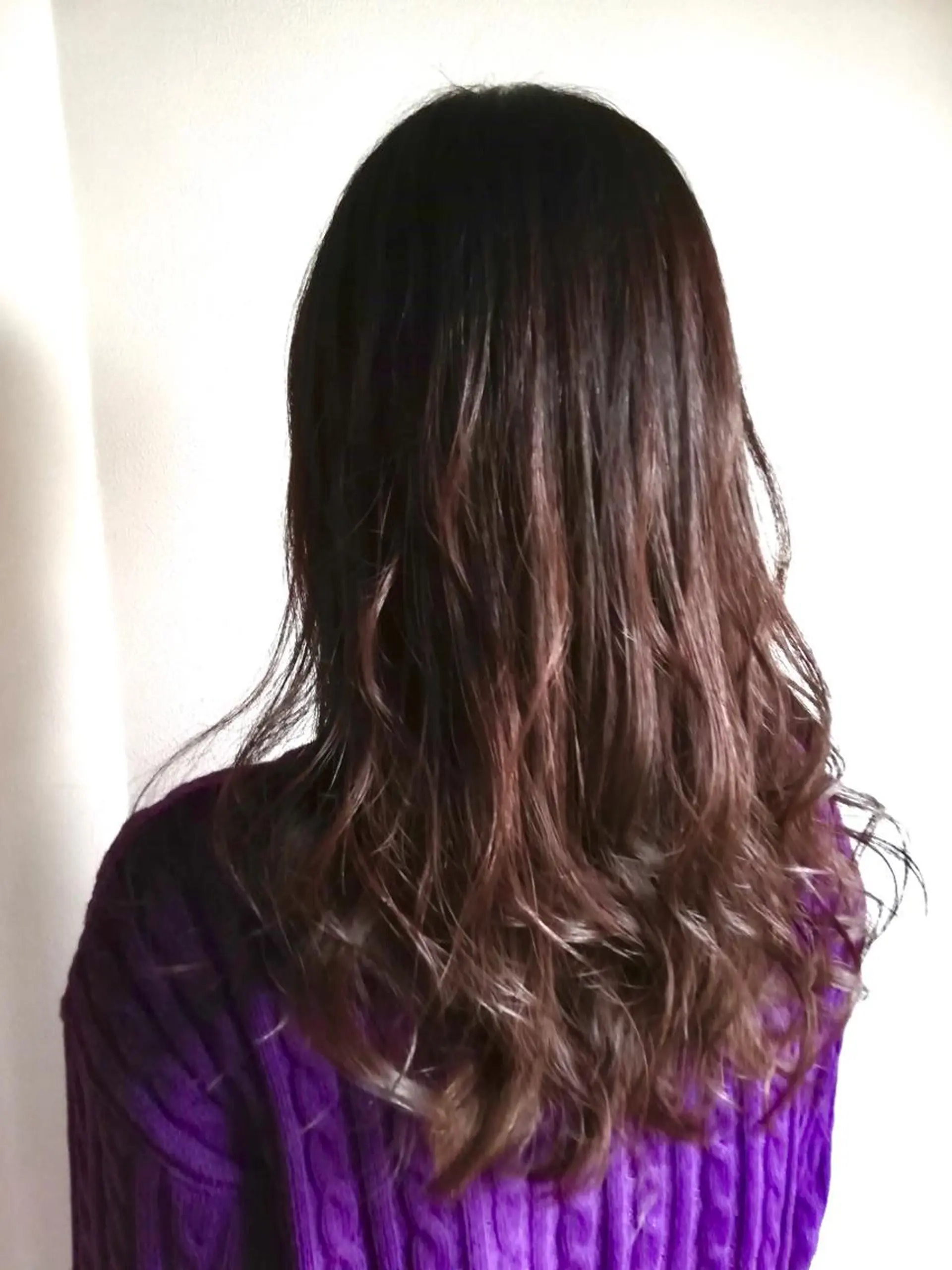 セミロング カラー OFF YUYAのヘアスタイル