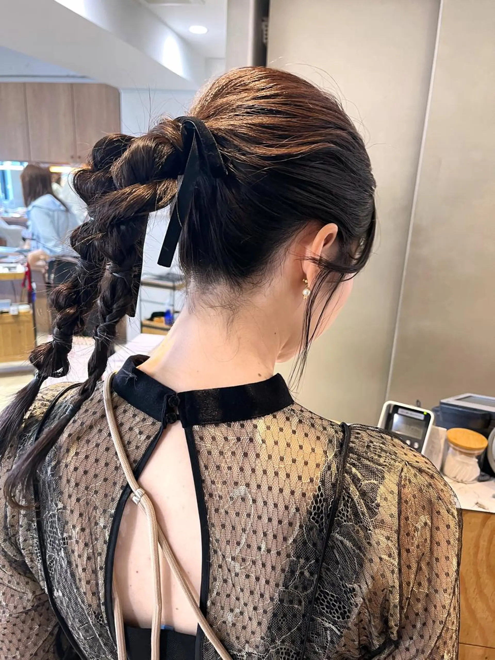 セミロング ヘアアレンジ 奥山 沙季(大井町)のヘアスタイル