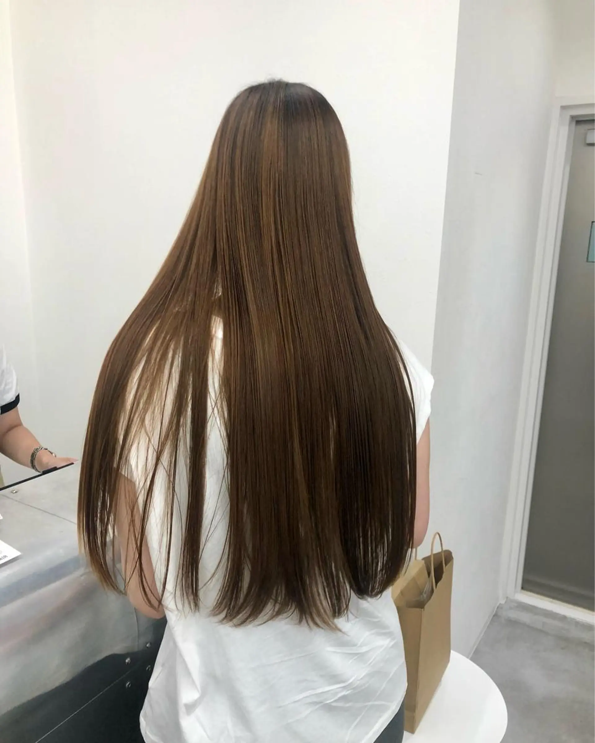 ロング カラー ショートボブ ブリーチ ケアブリーチ ハイライトカラー ハイトーンカラー ヘアカラー トリートメント KEPKA ヤマグチ 天神 今泉のヘアスタイル