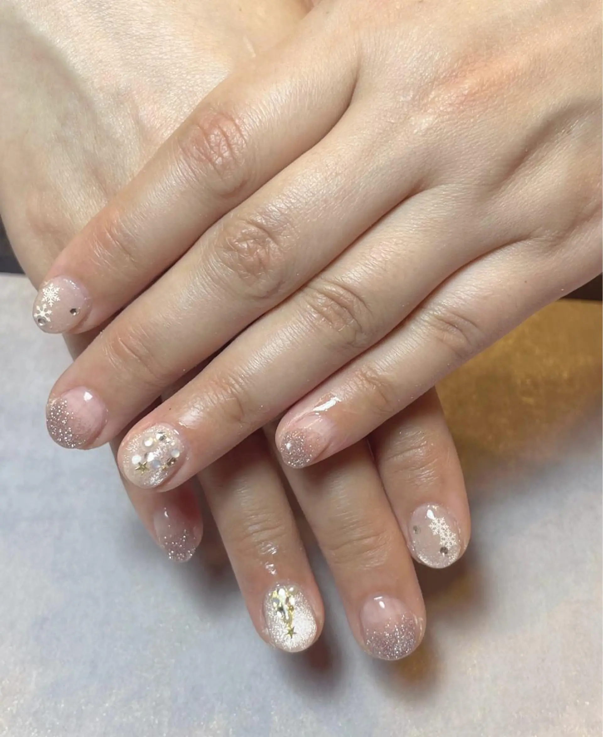 ネイル フラッシュネイル ジェルネイル キラキラネイル マグネットネイル 冬ネイル BLANCEnail所属・BLANCnail yuuのネイルデザイン
