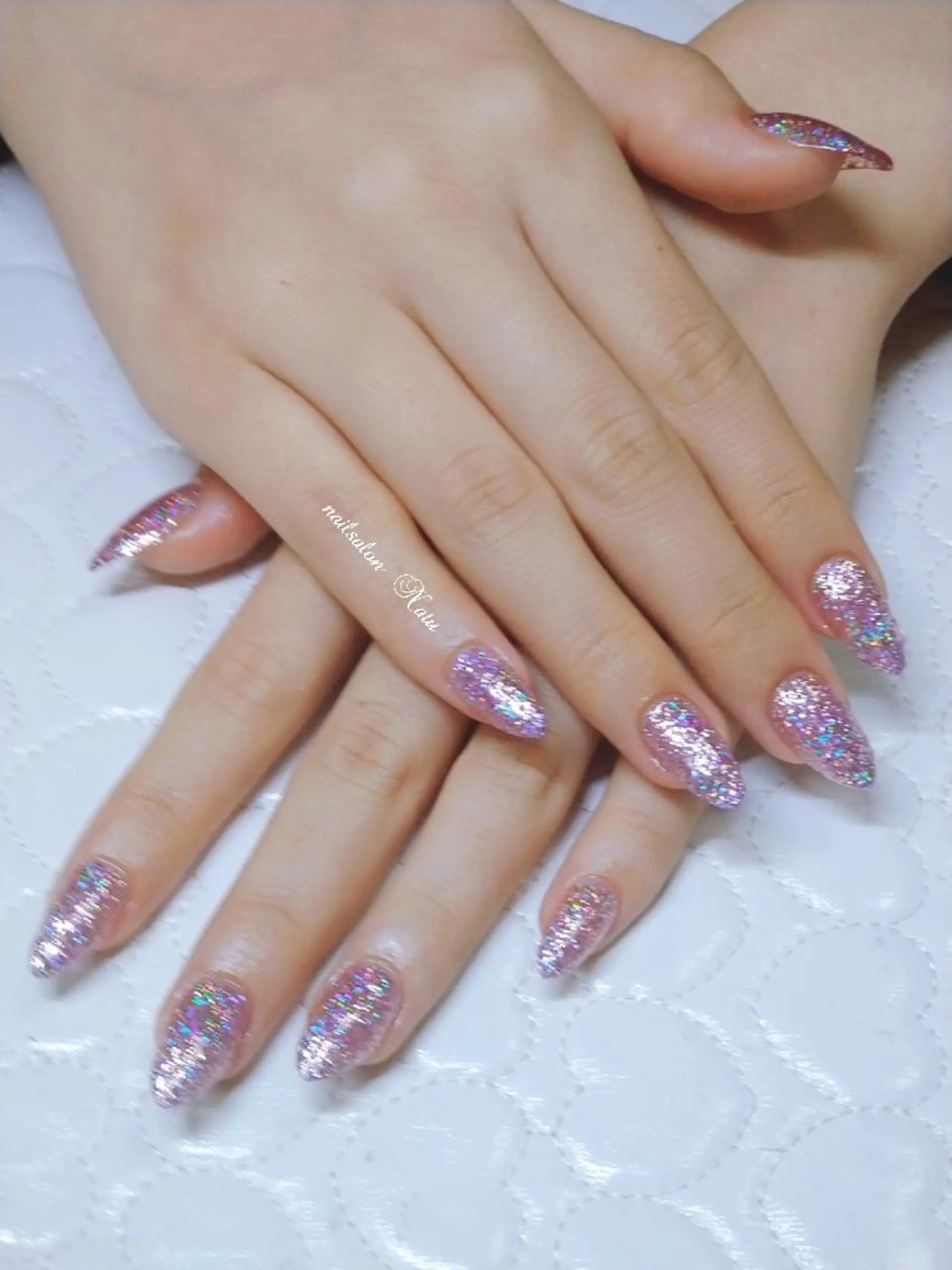 ネイル 長さ出し ワンカラーネイル ショートネイル nailsalon　 Natuのネイルデザイン