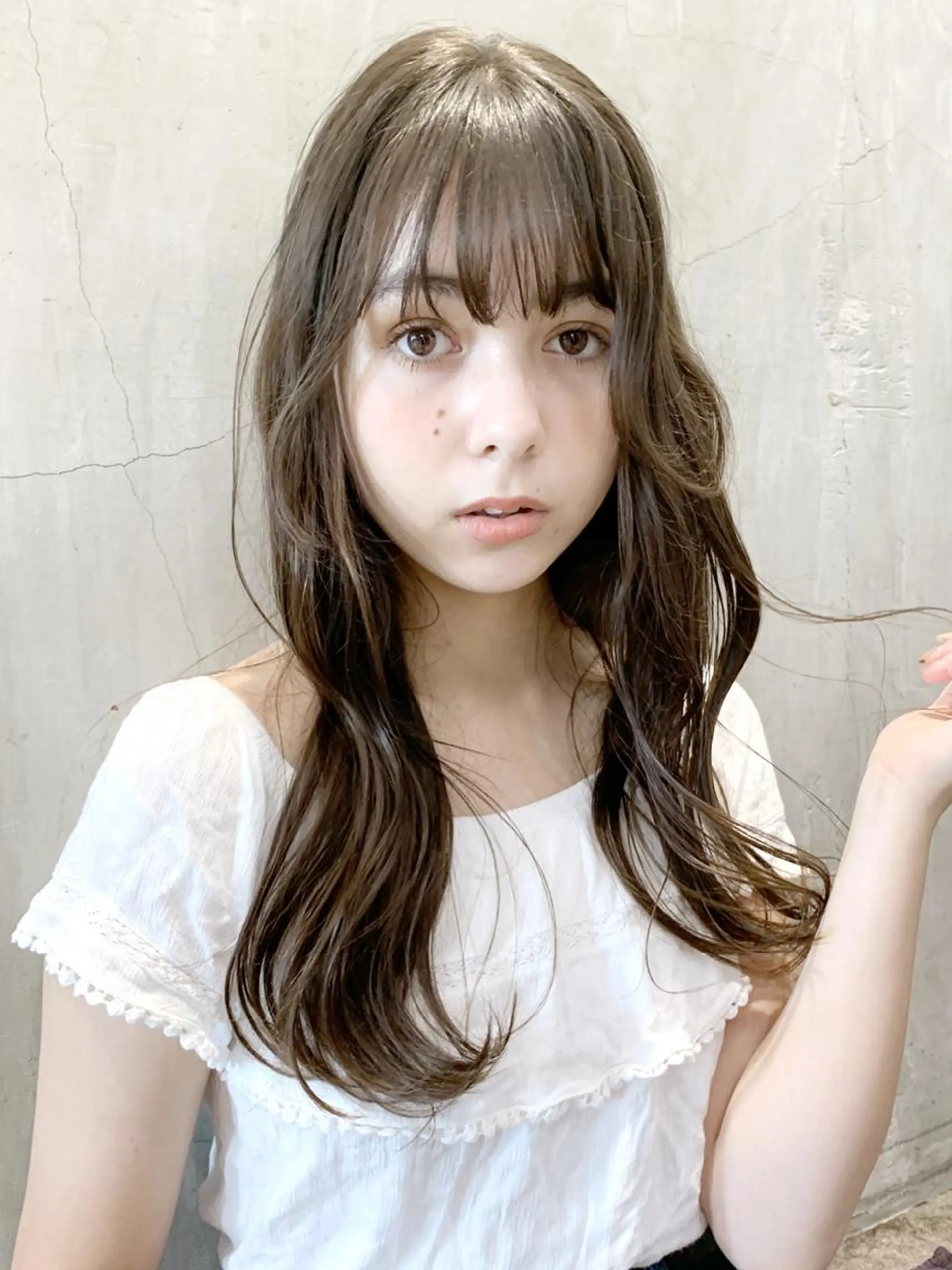 ロング カラー パーマ ヘアアレンジ ITbyALBUM 浦和店のヘアスタイル