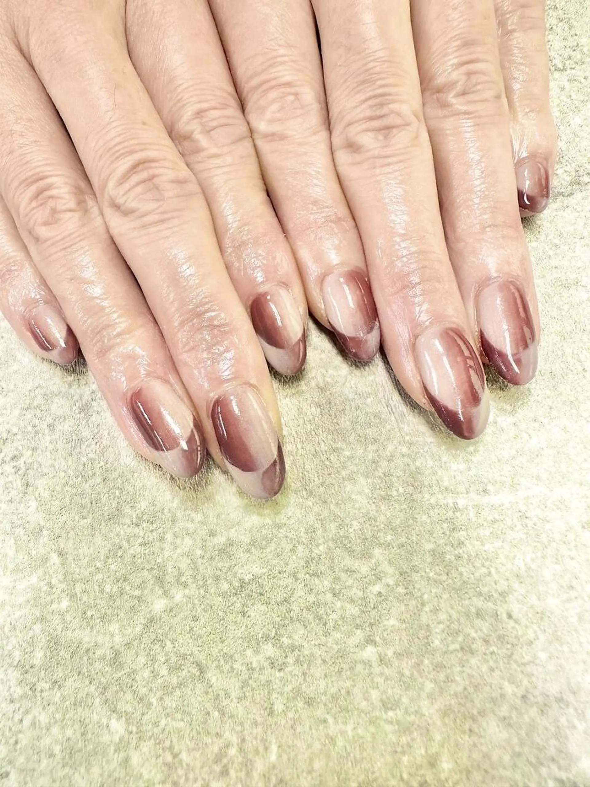 ネイル フットネイル フレンチネイル ジェルネイル ガラスフレンチ グラデーション ハンドネイル ハンドケア FASTNAIL PLUS 新宿店のネイルデザイン