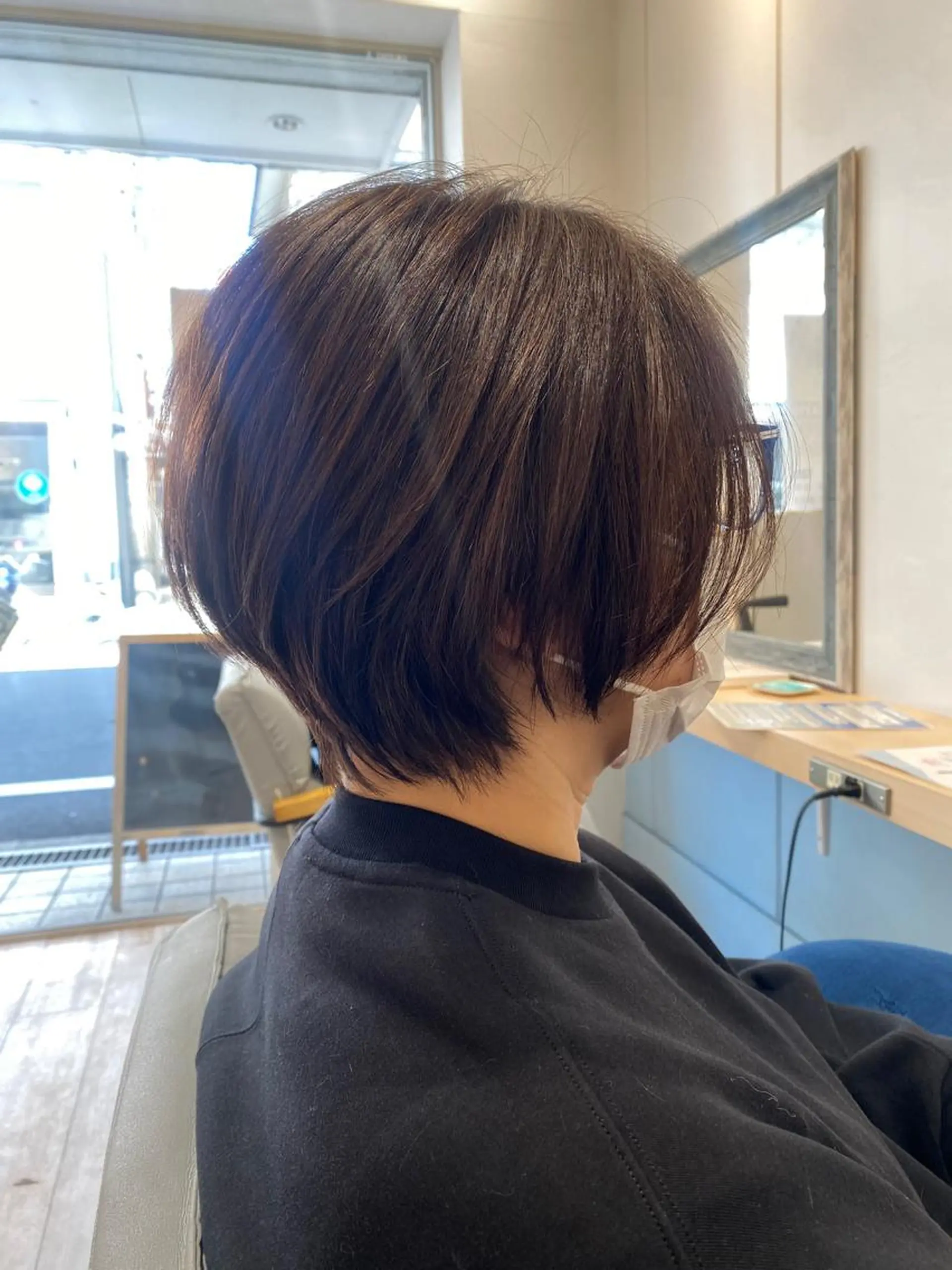 ショート ショートボブ ボブ ショートヘア 若山 敦のヘアスタイル