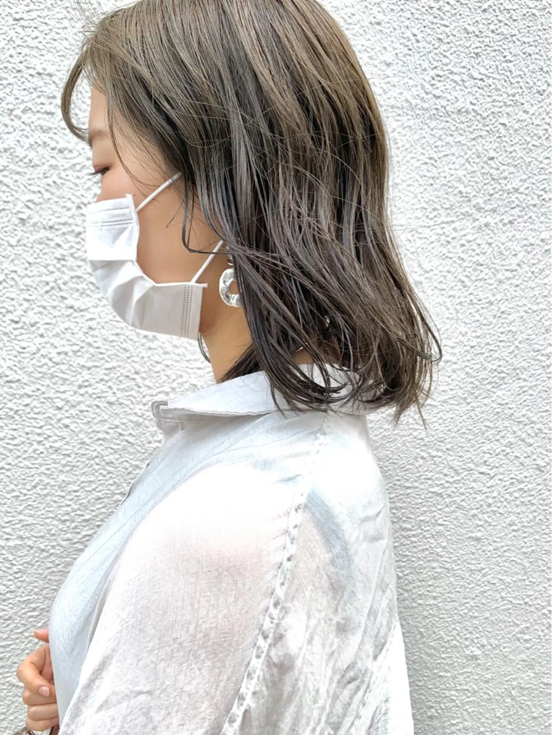 ミディアム カラー 透明感カラー イルミナカラー よしだ とおいのヘアスタイル