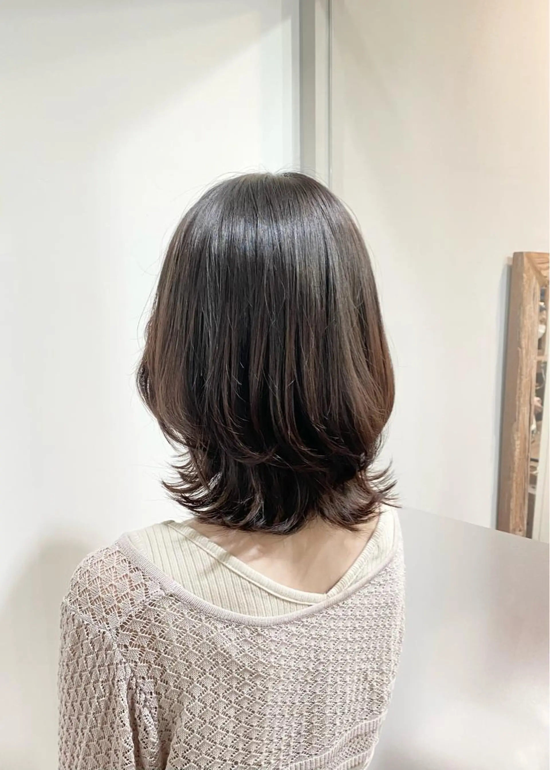 ミディアム たなか もえなのヘアスタイル