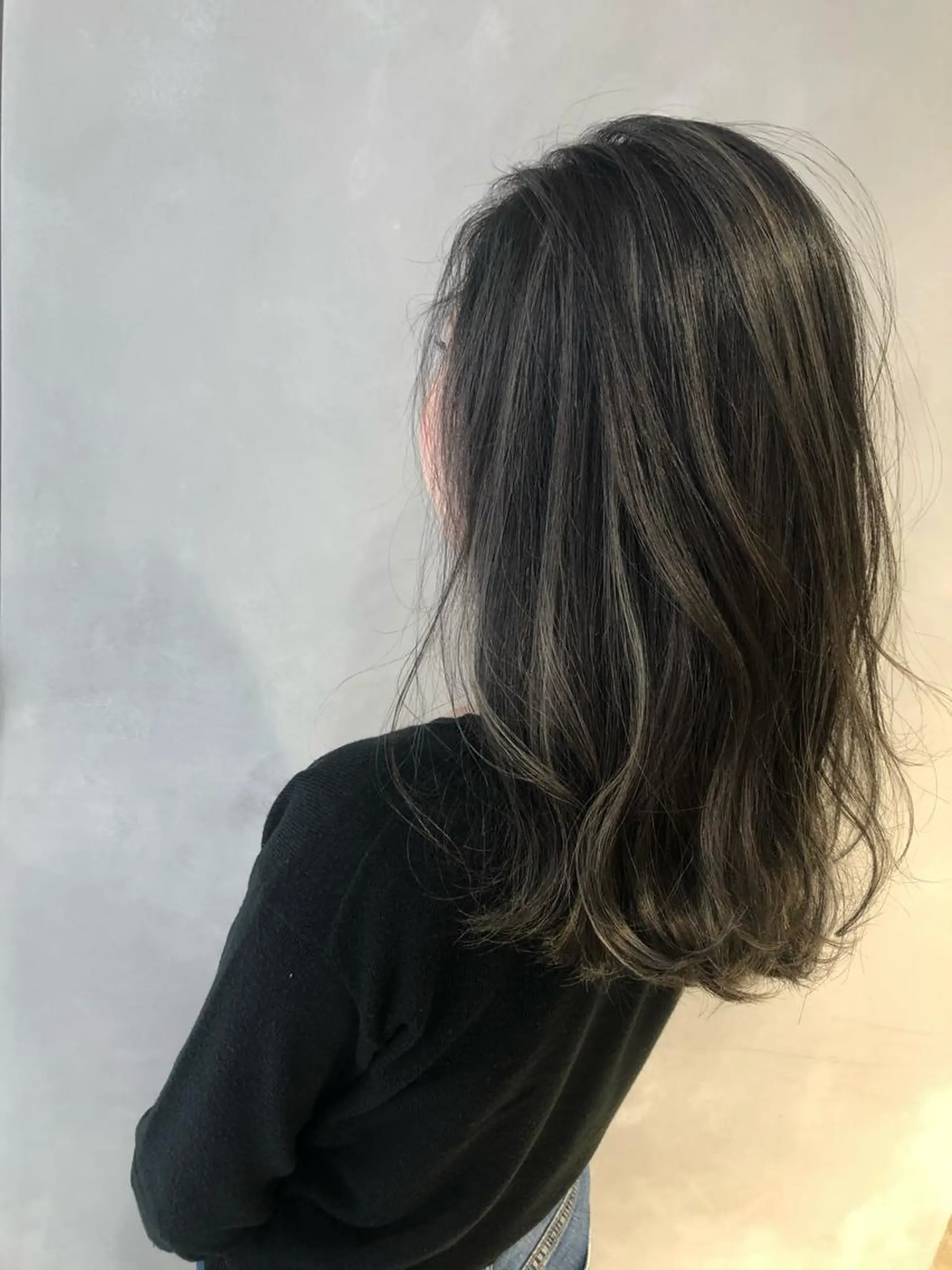 ミディアム ハイライト ヘアカラー トリートメント LA.MIU★ 八王子店Mayuのヘアスタイル