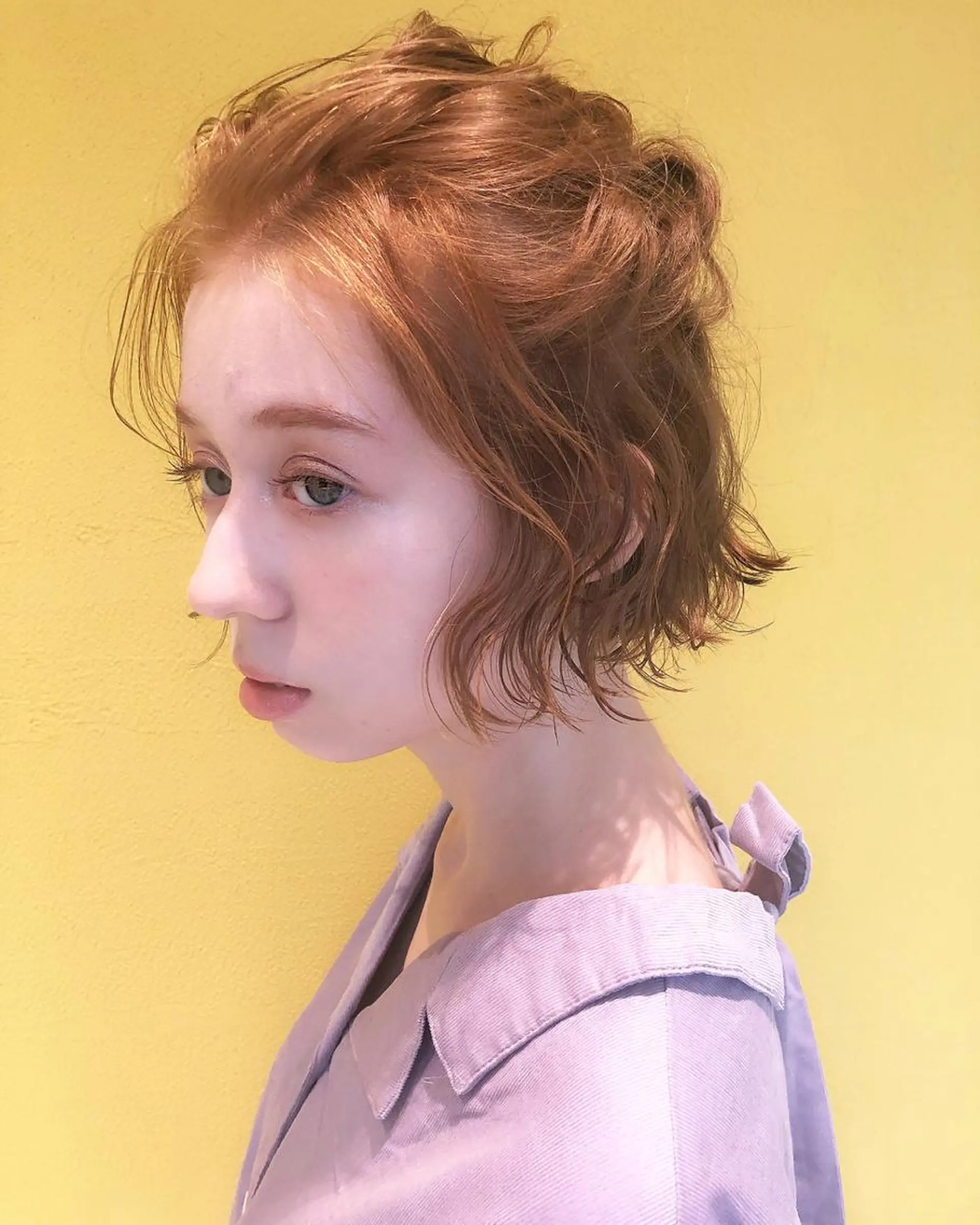 ショート ヘアアレンジ ハーフアップ ショートボブ ボブ ショートヘア ヘアセット sano sayakaのヘアスタイル