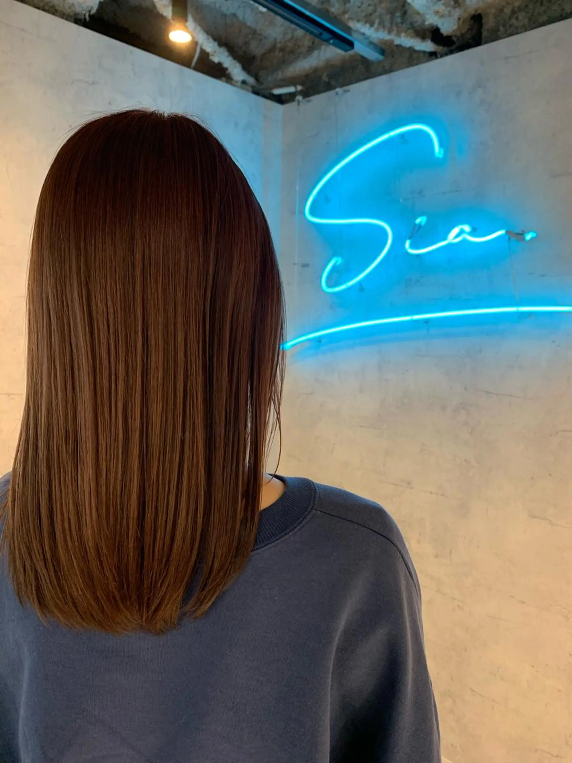 セミロング カラー パーマ ヘアアレンジ ヘアカラー トリートメント Sia中野新橋 『JUNYA』のヘアスタイル