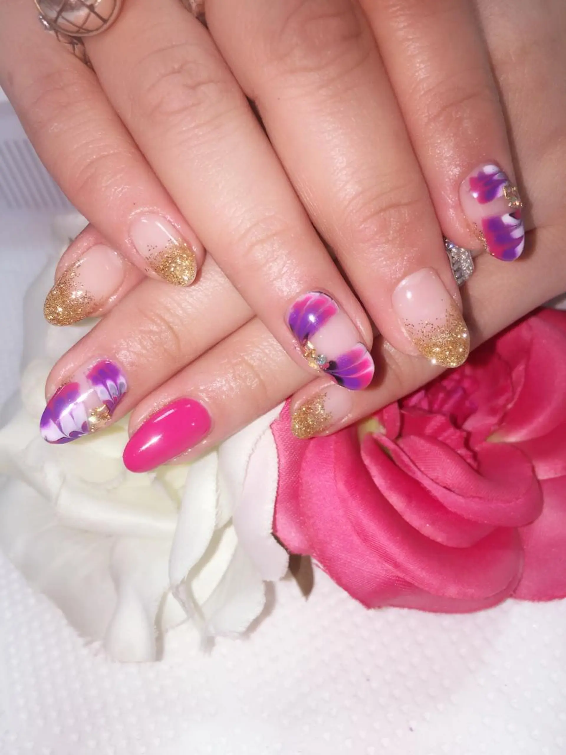 ネイル ピーコックネイル 隠れ家一戸建て金町 HIROMI 葛飾区のネイルデザイン