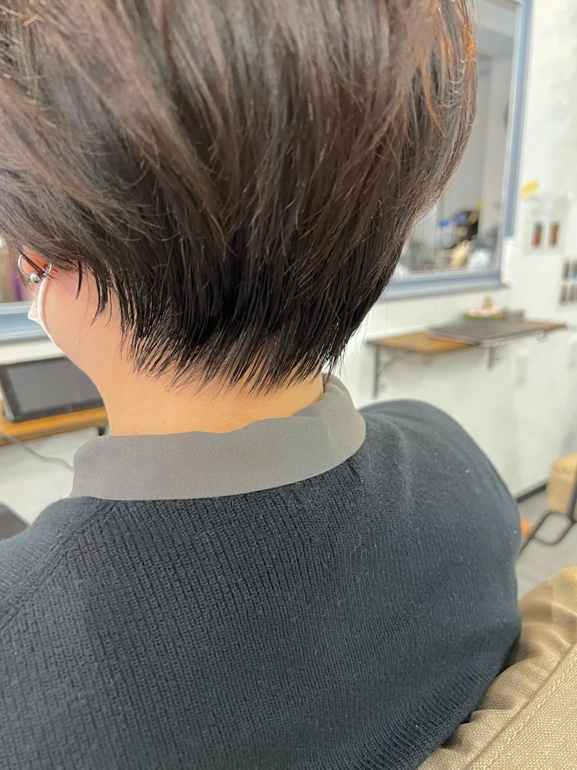 ショート ショートヘア 目を惹く艶髪/髪質 改善カラー🤎ぐっちのヘアスタイル