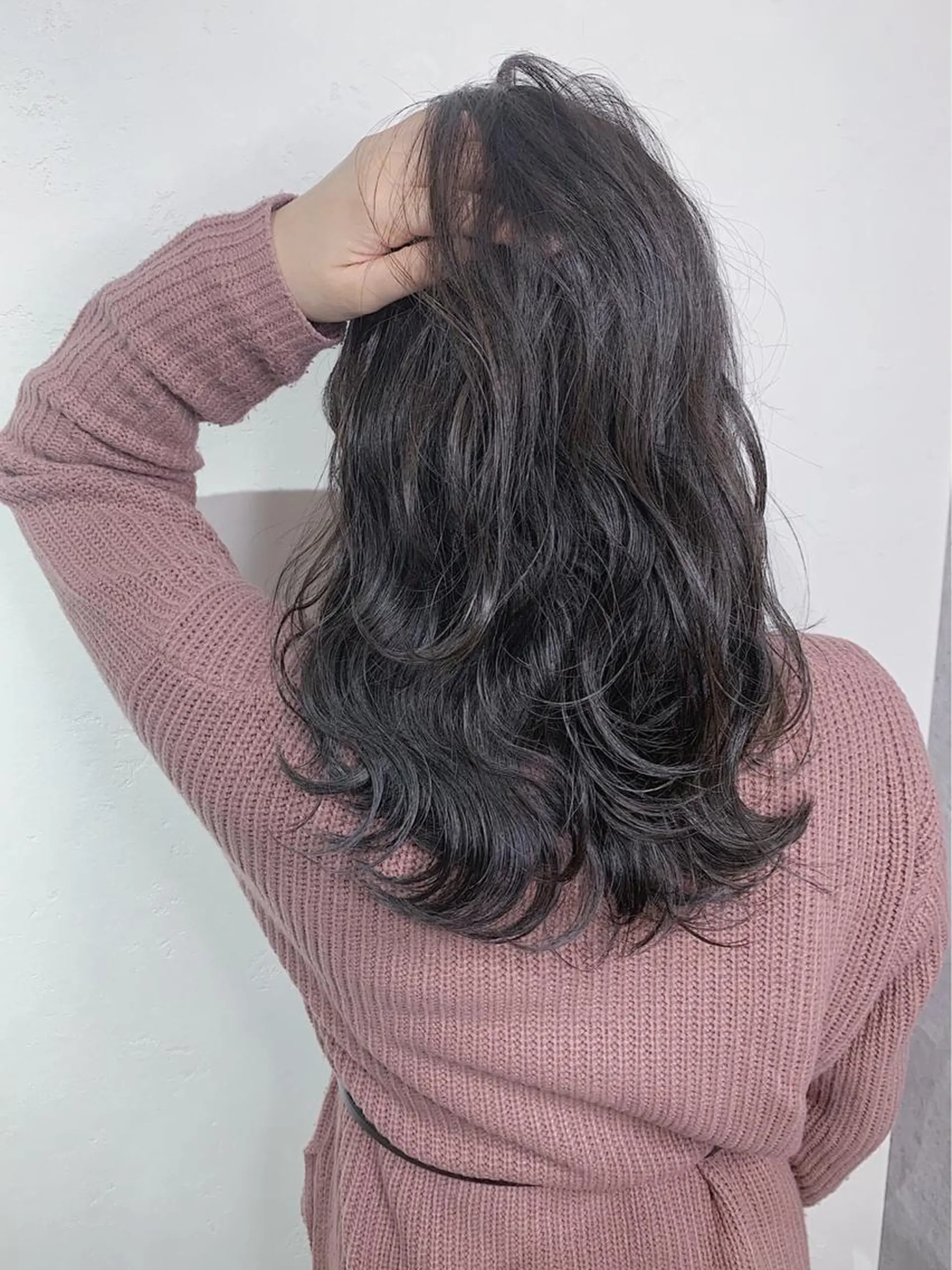 セミロング カラー アディクシーカラー _WHITE 難波本店のヘアスタイル