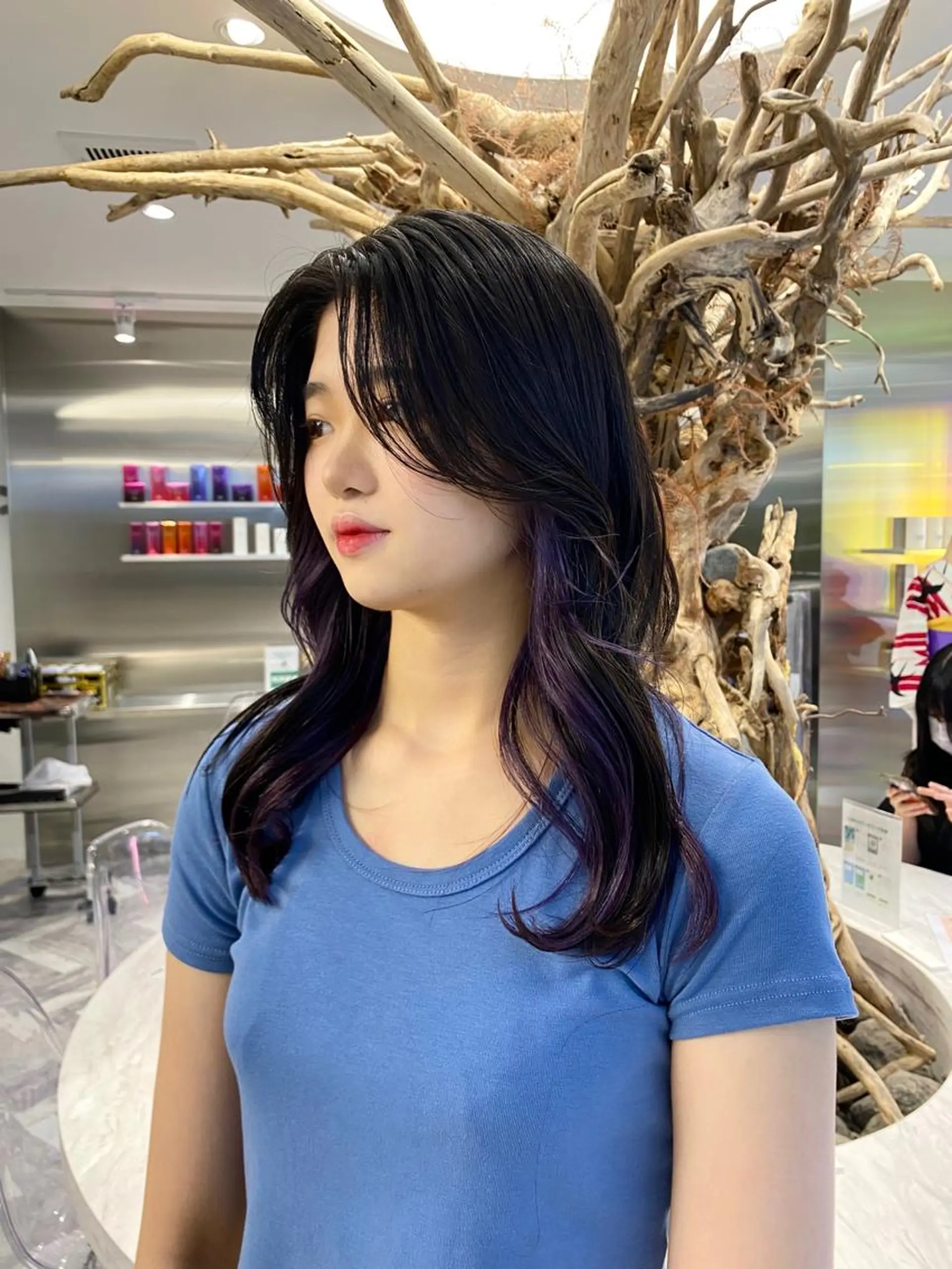 ロング パープルカラー otoha☆カラー/ レイヤー/八王子のヘアスタイル