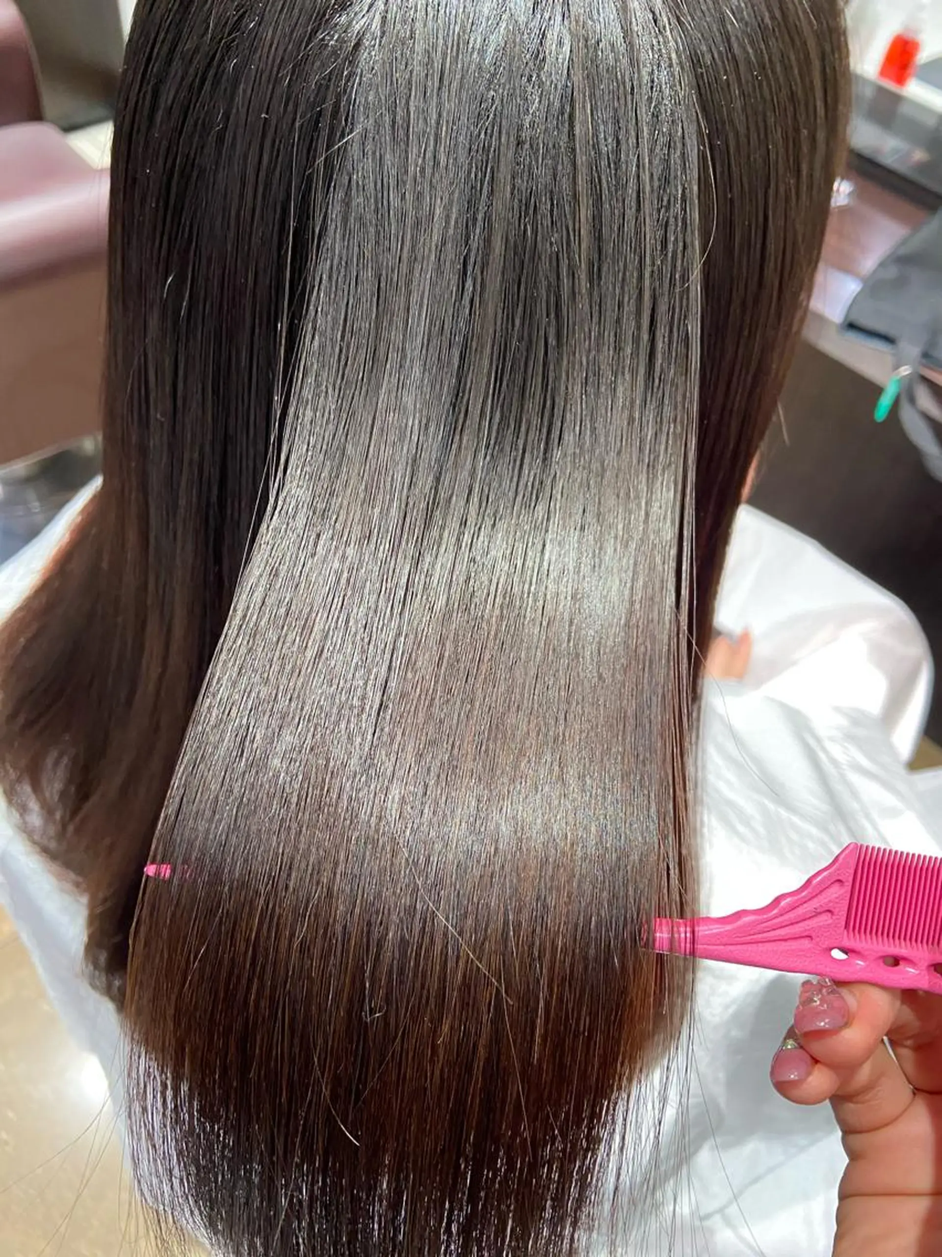 ミディアム ヘアカラー トリートメント 🧸プルエクステ❤︎ ネイルKAO🧸のヘアスタイル