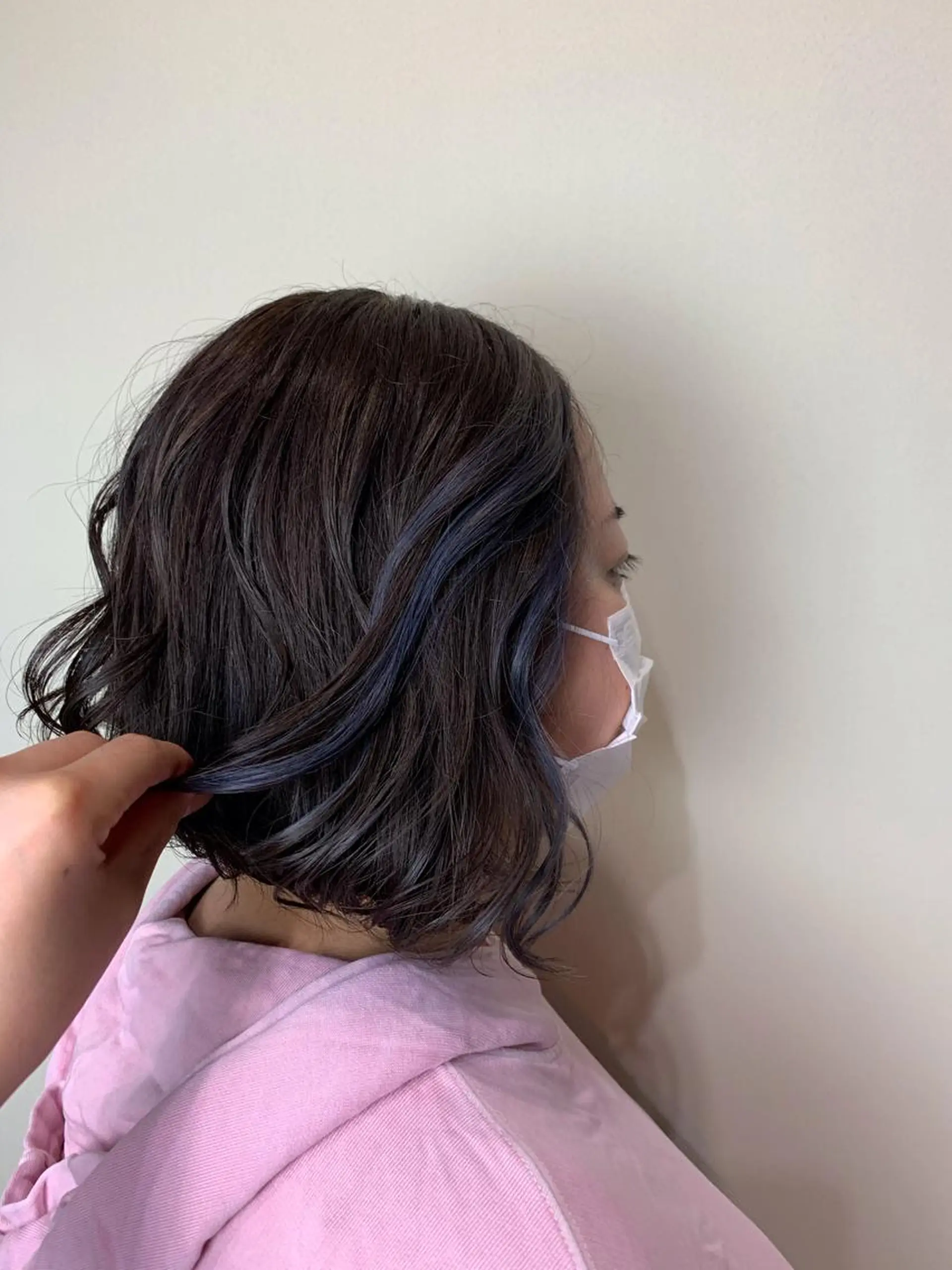 ショート ミストバング ヘアカラー トリートメント ❄️高木 里歩❄️のヘアスタイル