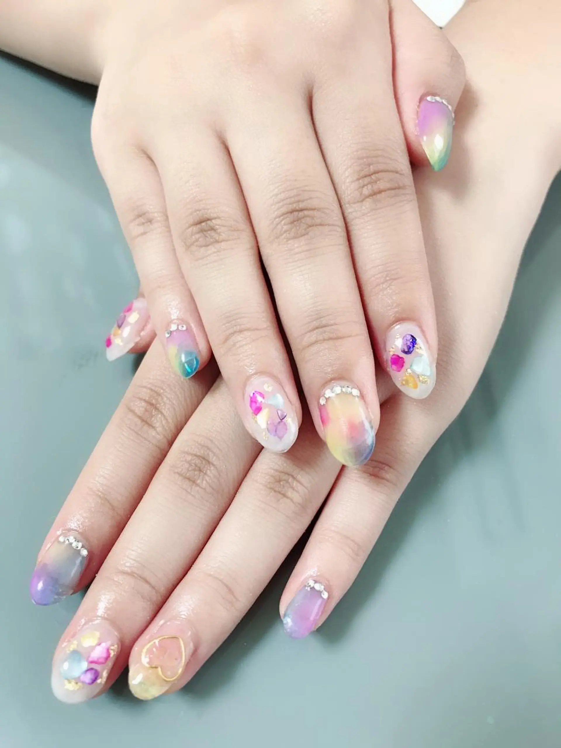 ネイル 長さ出し ジェルネイル 持ち込み Masuko Yasukaのネイルデザイン