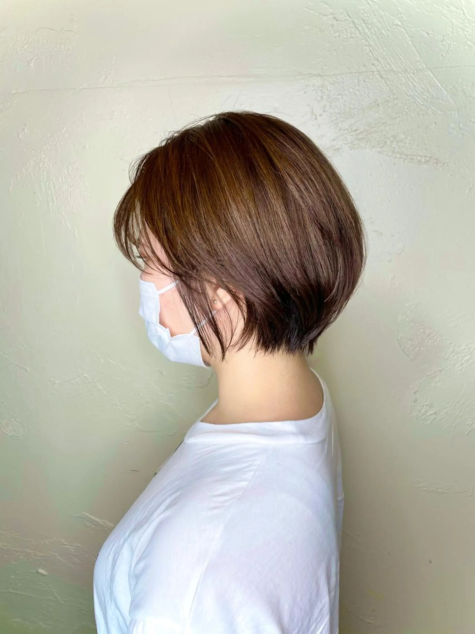 ショート カラー 丸みショート ショートヘア OPShair　ANELLO所属・ショート/ボブ/ メンズ/縮毛矯正のヘアスタイル