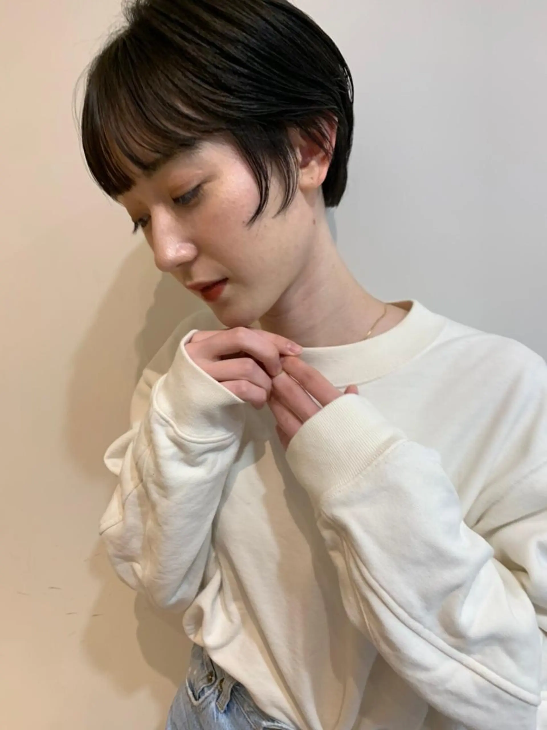 ミディアム パーマ カラー ミディアムパーマ ダブルカラー グラデーションカラー ハイライトカラー イルミナカラー CEINE PATHのヘアスタイル