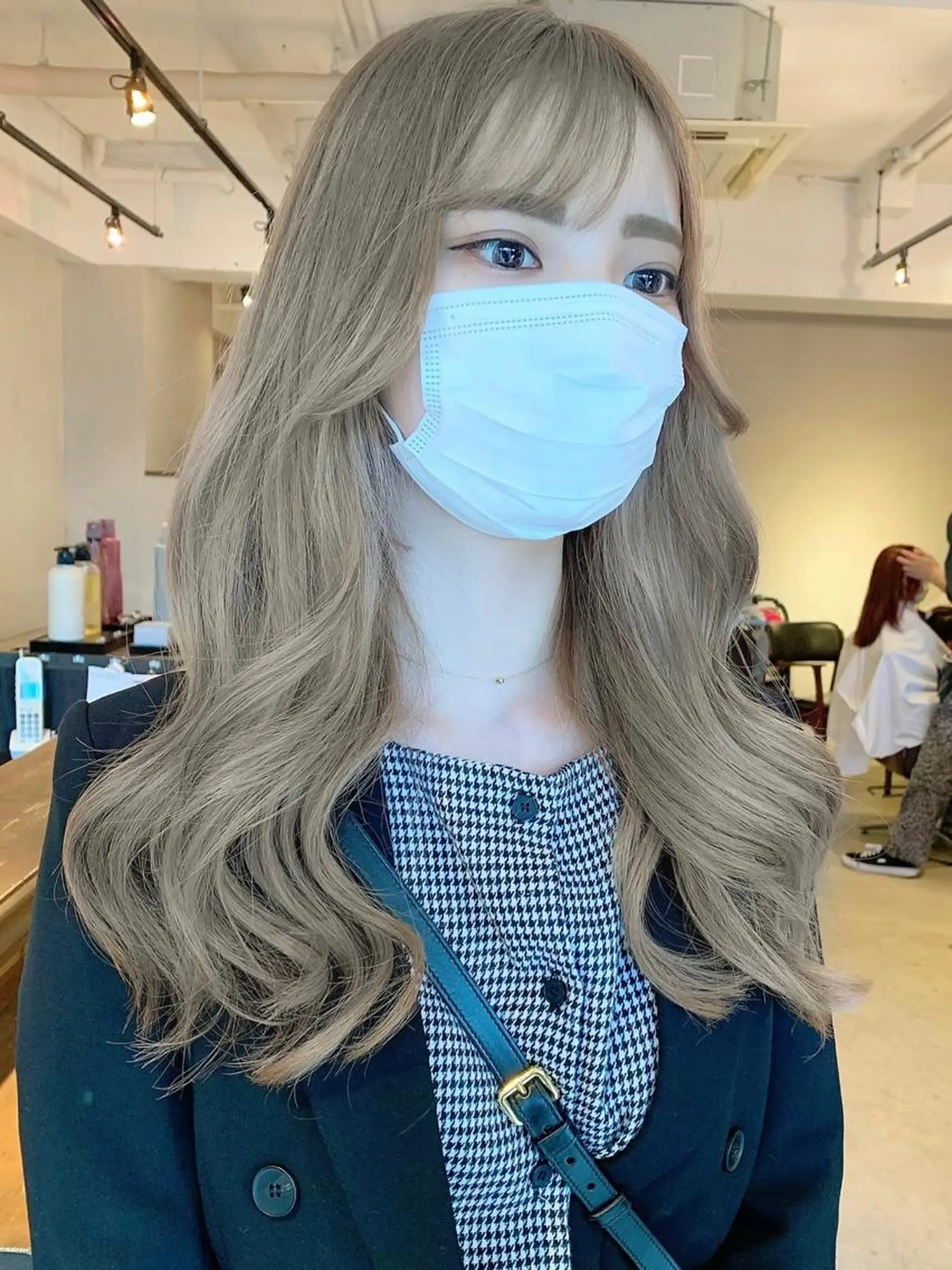 ロング カラー 透明感/オリーブ/ グレージュ/YUKAのヘアスタイル