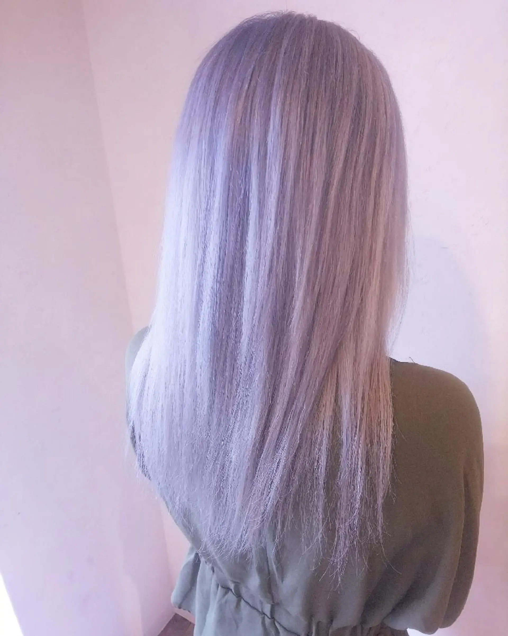 ロング カラー ラベンダーカラー ヘアカラー トリートメント JIL BLAN 京都所属・RU RIのヘアスタイル