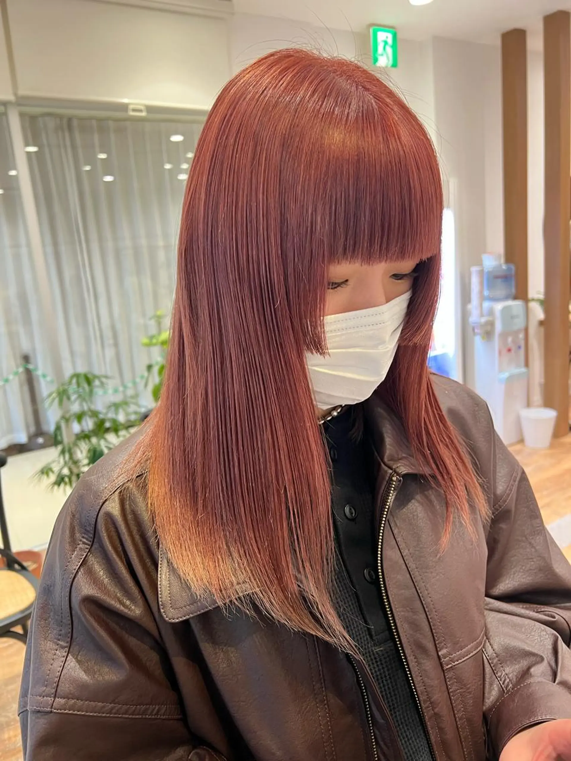 セミロング カラー 韓国風スタイル 🍓MIZUKI🍓のヘアスタイル