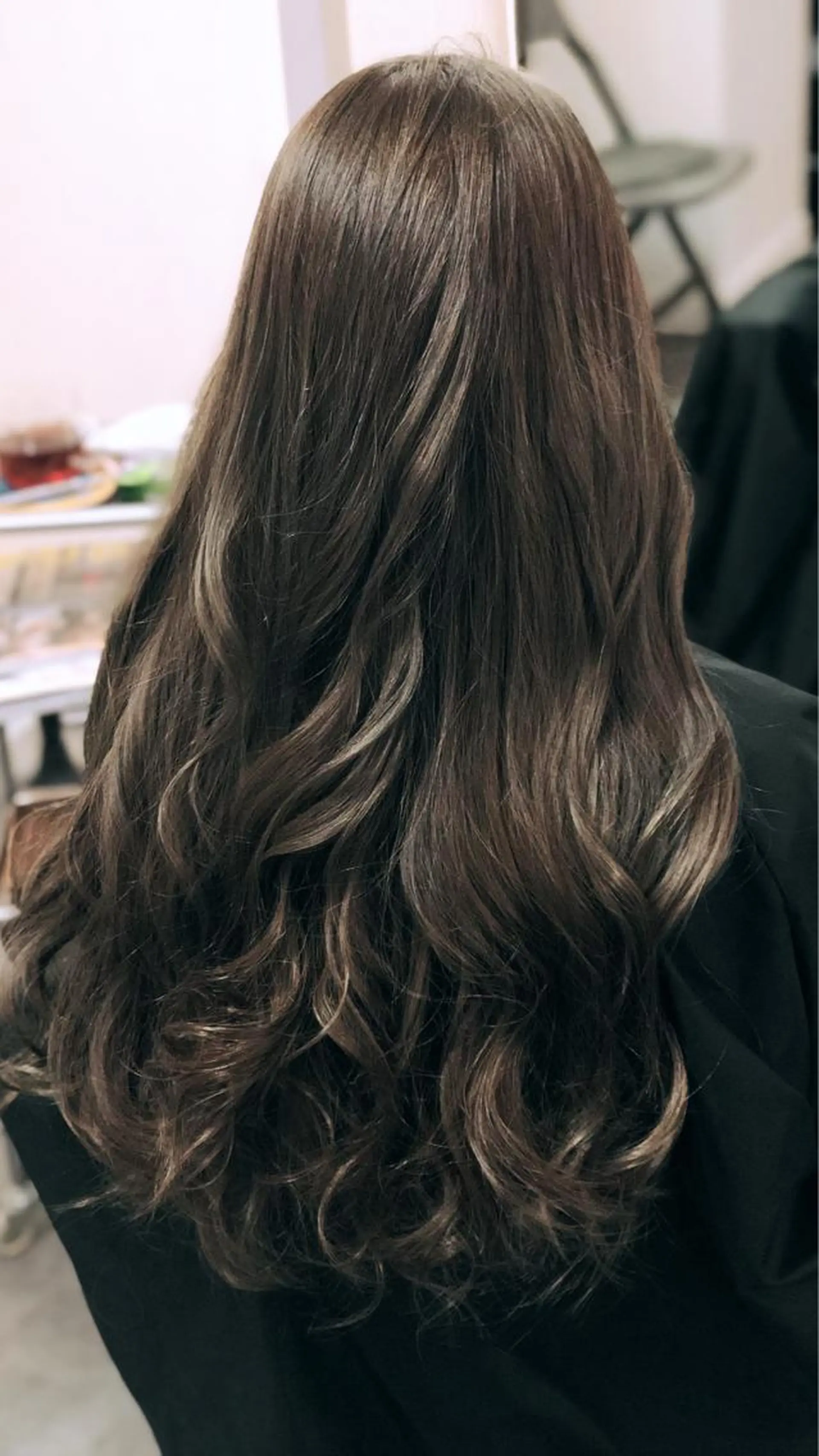 ロング カラー アッシュ ハイライトカラー ハイライト carre hair 店長   中園　武士のヘアスタイル