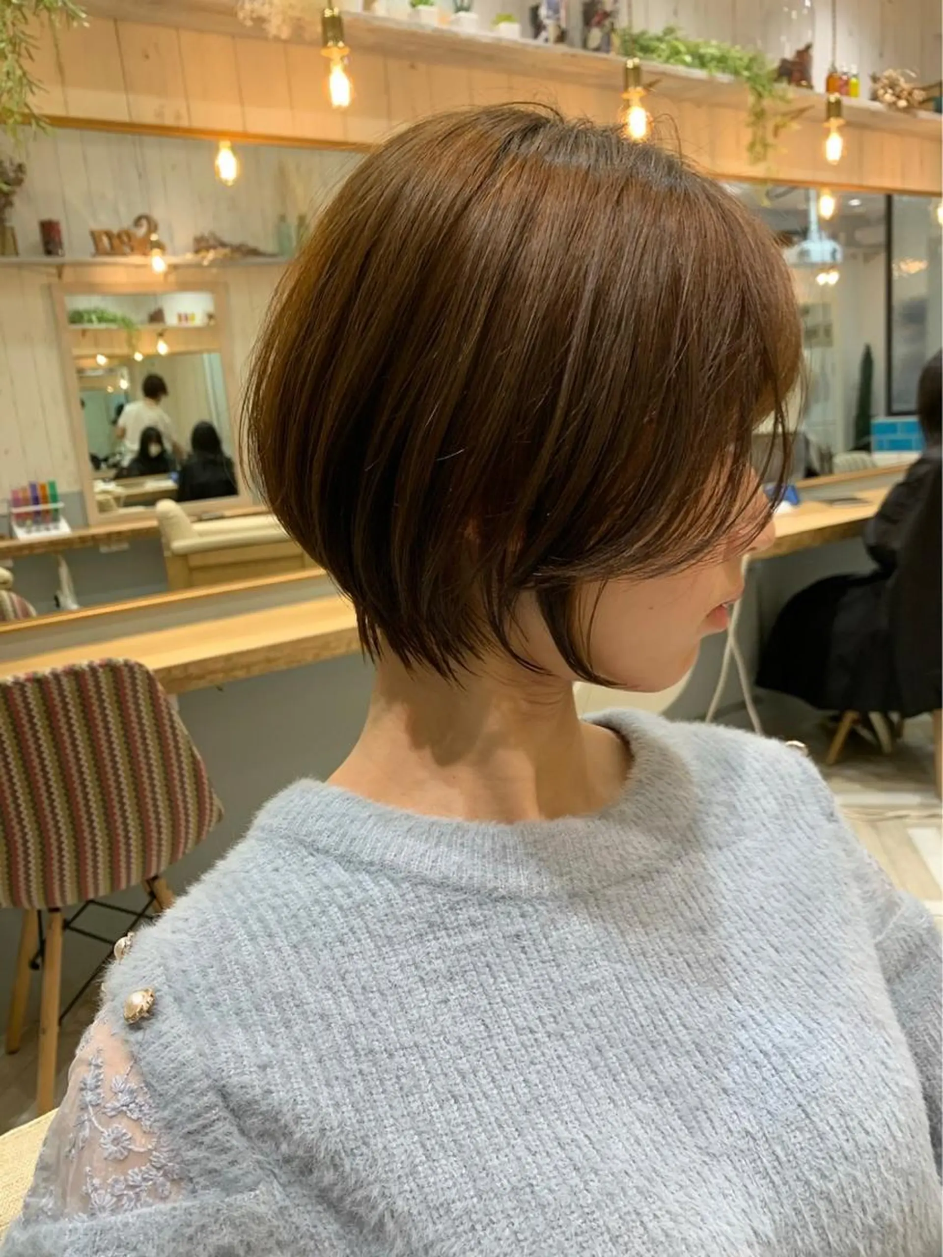 ショート 新宿/韓国レイヤー 髪質改善カラー/角所のヘアスタイル