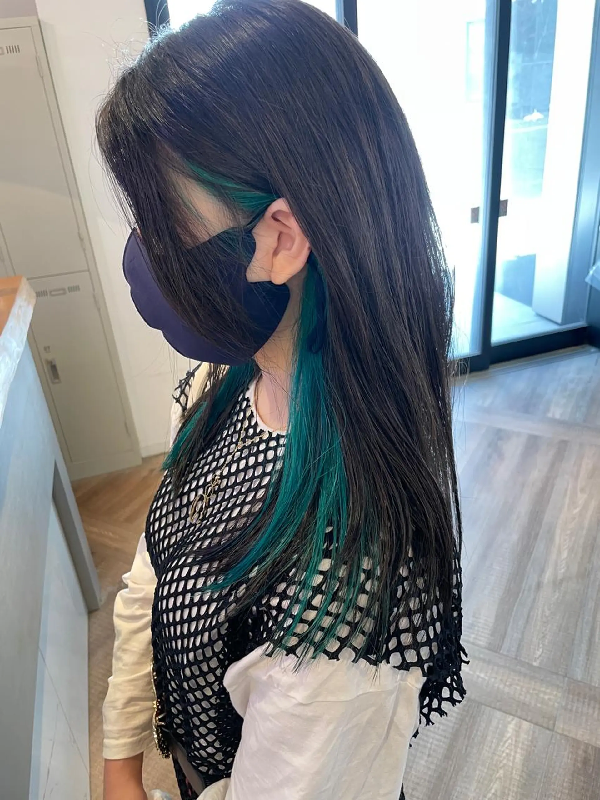 ロング カラー インナーカラー 福永速人 /メンズパーマのヘアスタイル