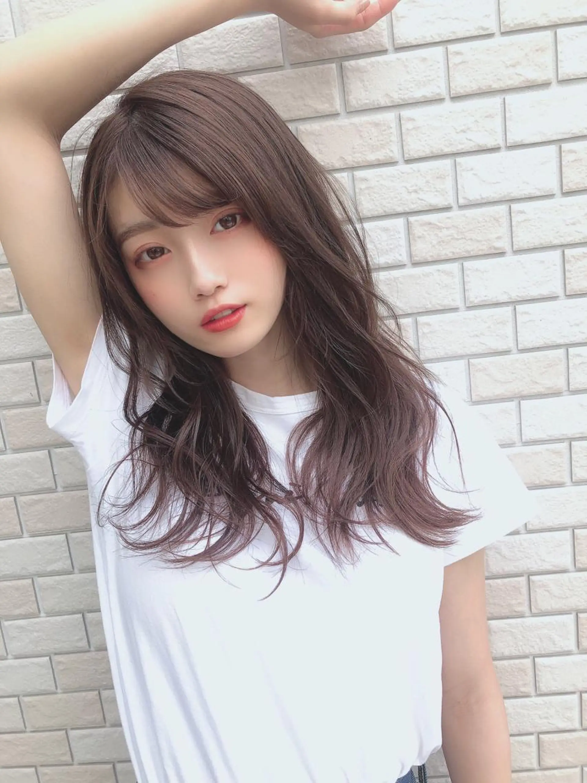 セミロング 韓国風ヘア カット ヘアカラー トリートメント ボンドストーリーノヴァ所属・縮毛矯正・髪質改善 ❣️三浦正也のヘアスタイル