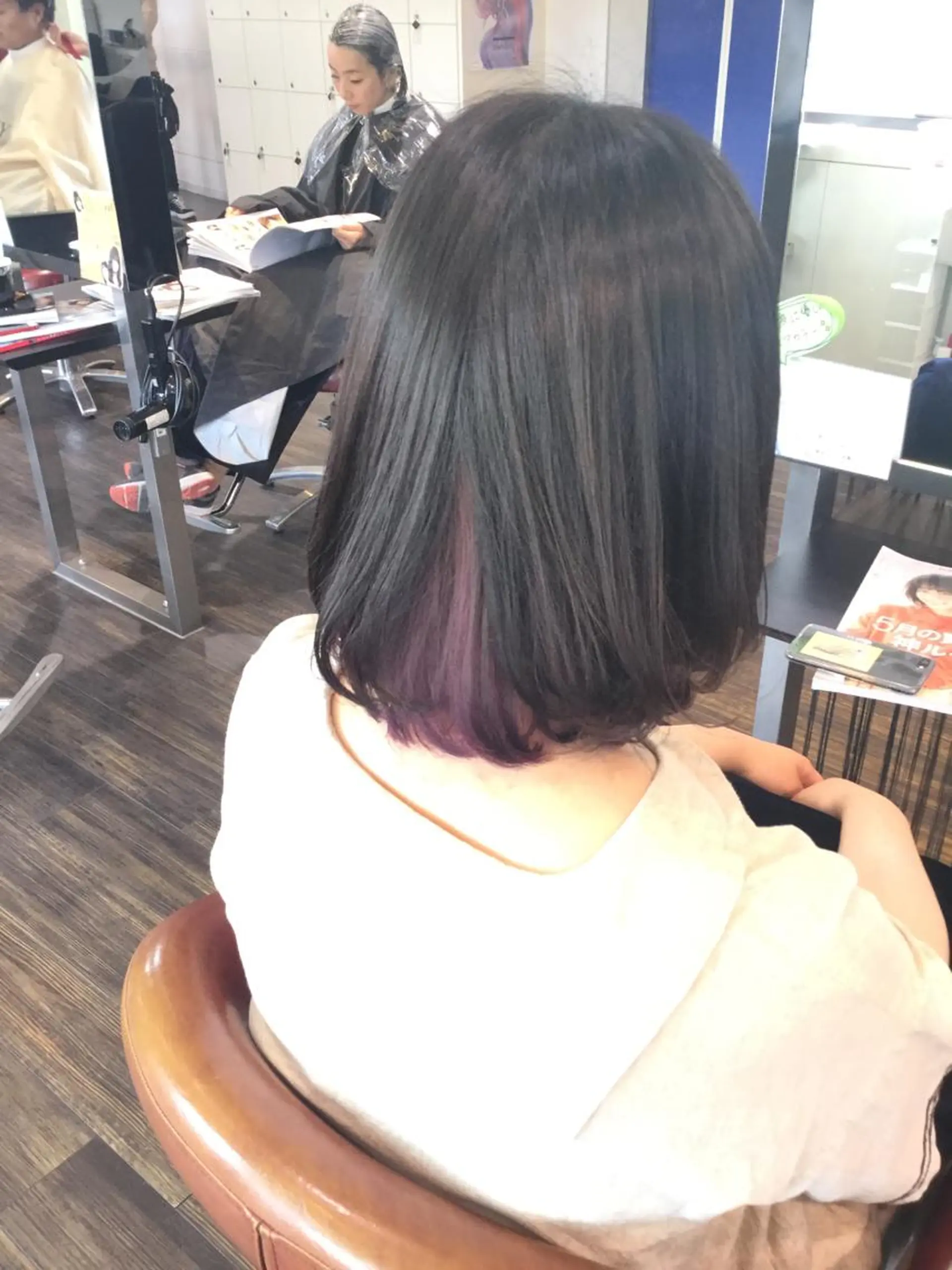 ミディアム カラー ブリーチ ピンクカラー 🌿‬ ܸAir 透明感🌱西村知佳のヘアスタイル