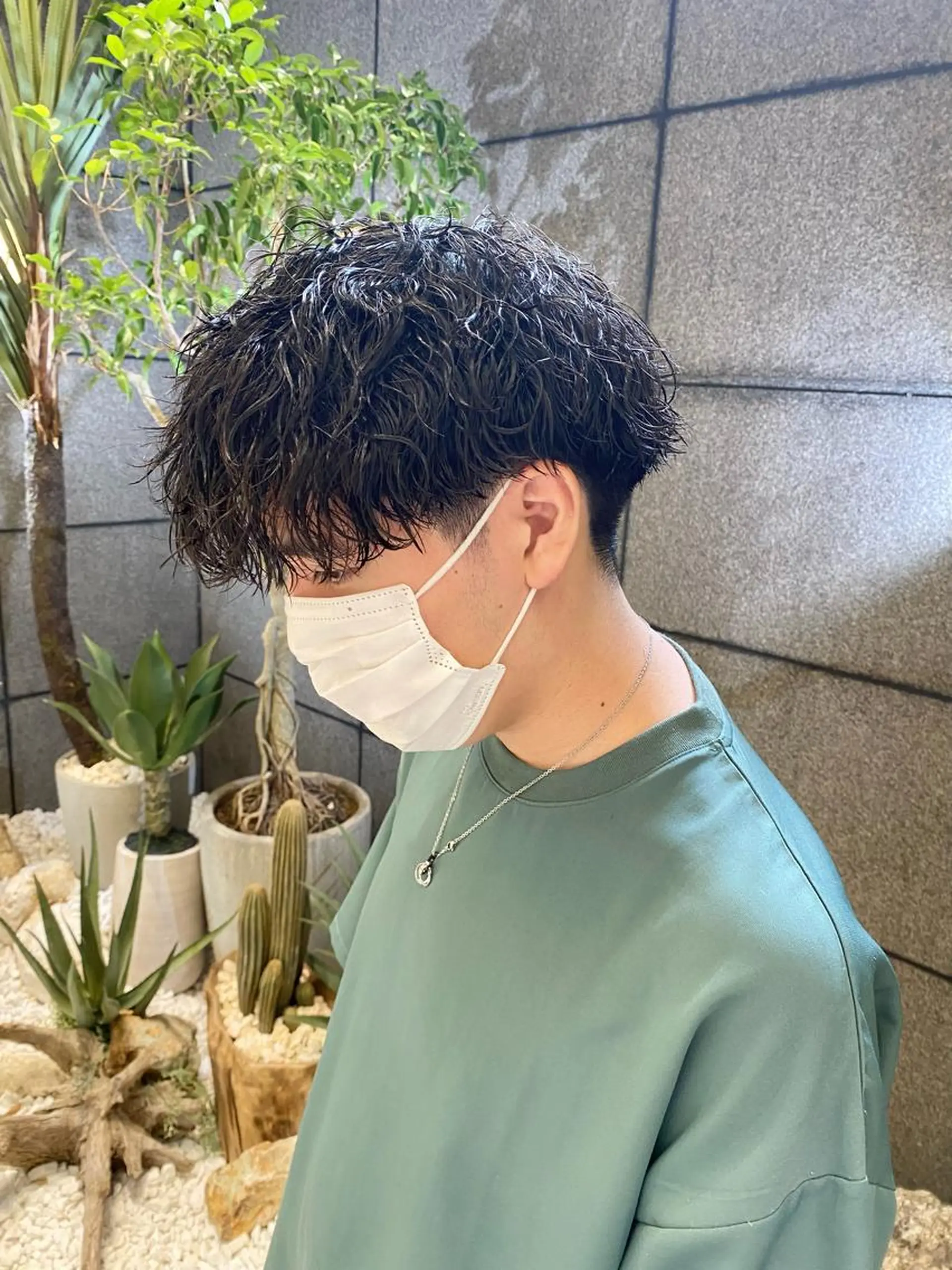 ショート パーマ メンズ カット パーマ 酸スト/フェザー パーマ/三谷海斗のヘアスタイル