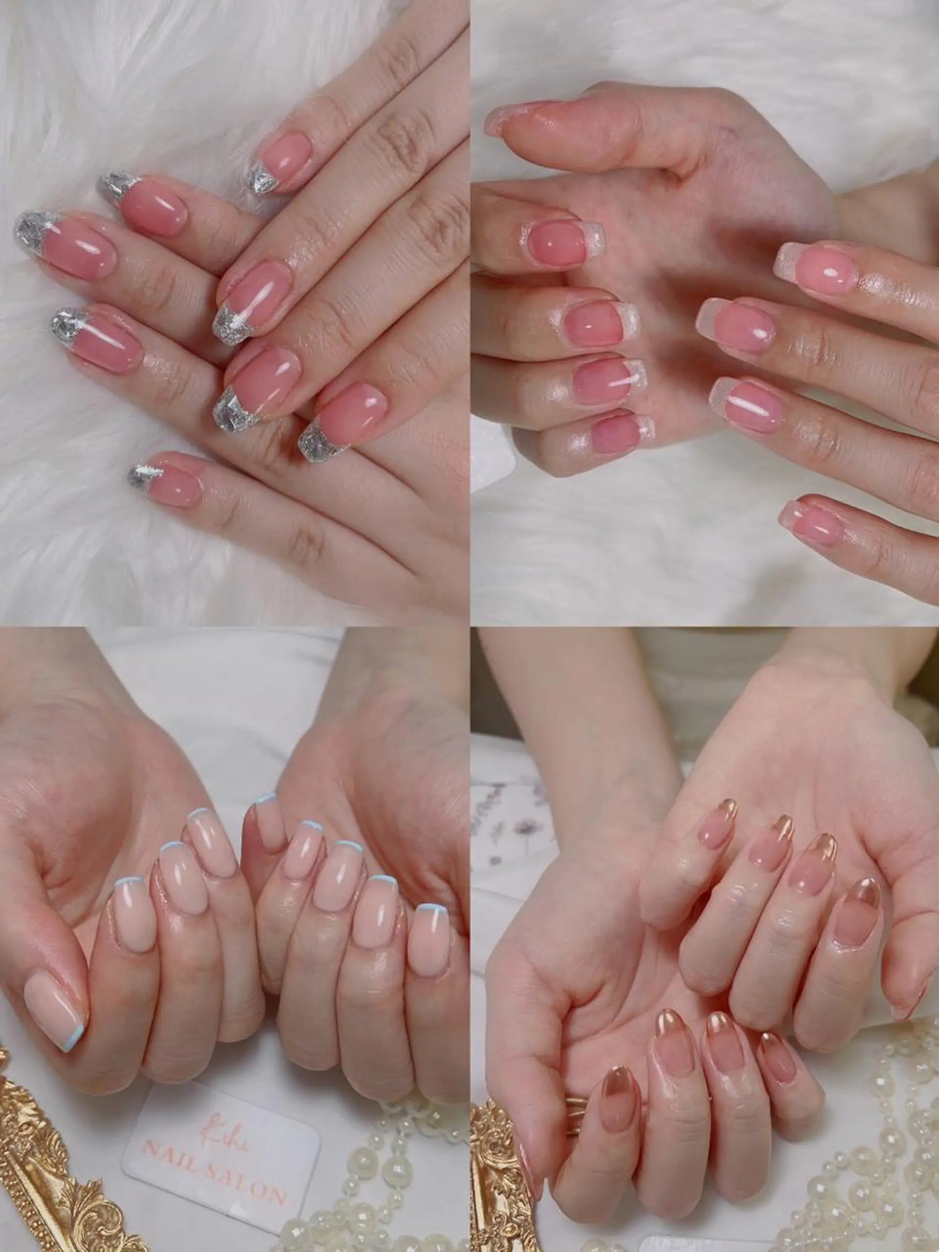 ネイル クリアネイル フレンチネイル 久保田 マリコのネイルデザイン