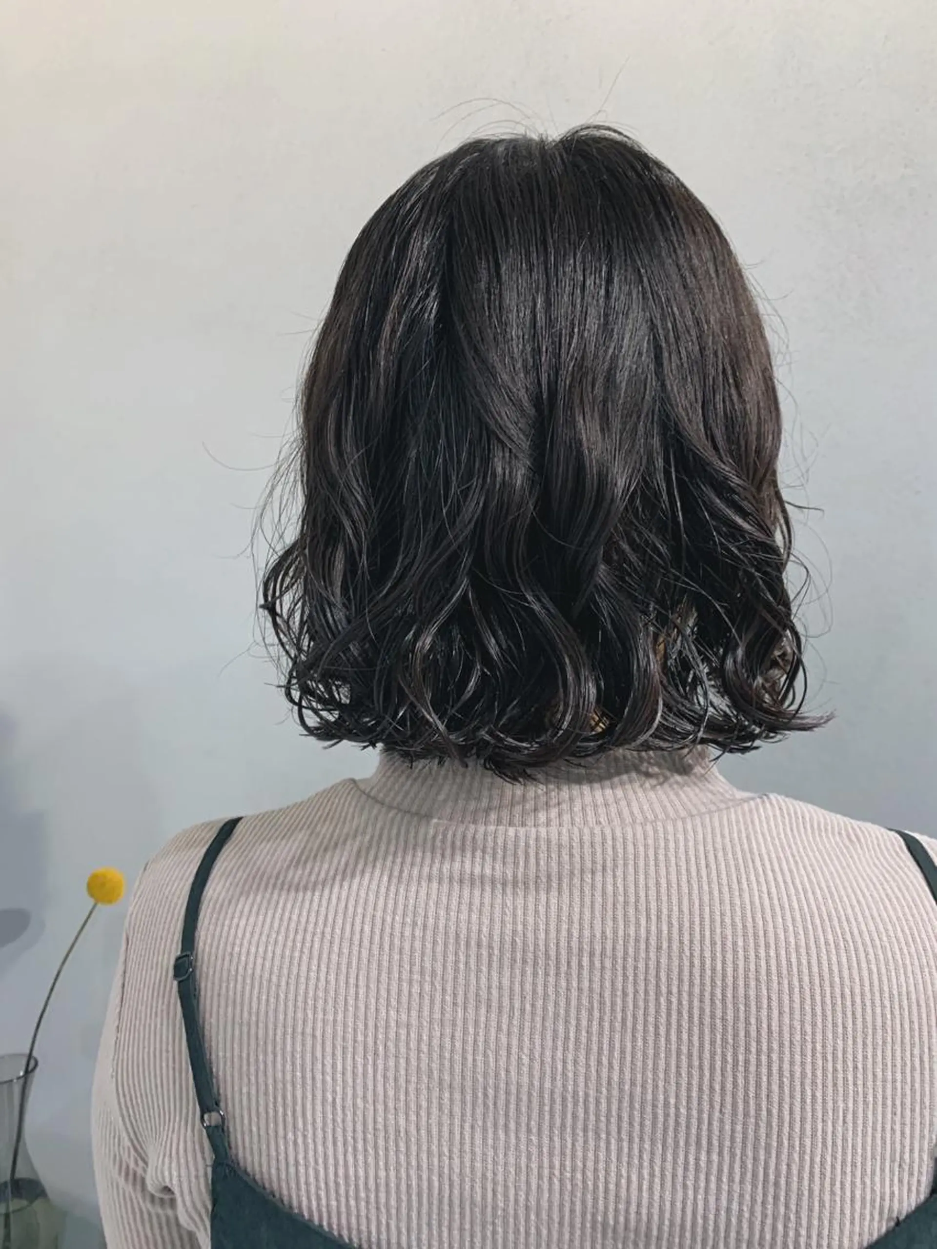 ミディアム パーマ ボブパーマコテ巻き風 パーマNo1深江秀平のヘアスタイル