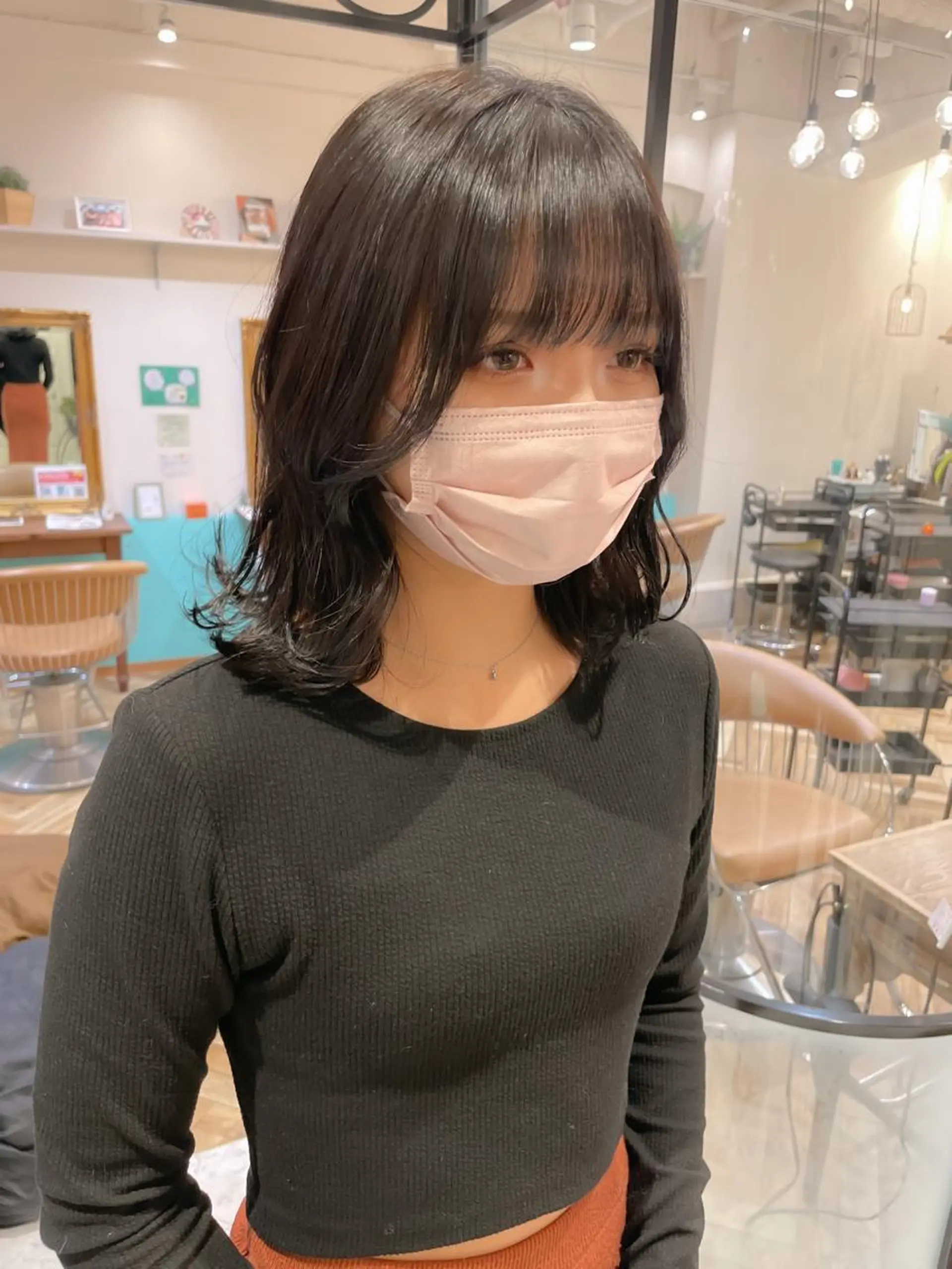 ミディアム レイヤー/韓国ヘア 縮毛矯正🫧鈴木颯のヘアスタイル