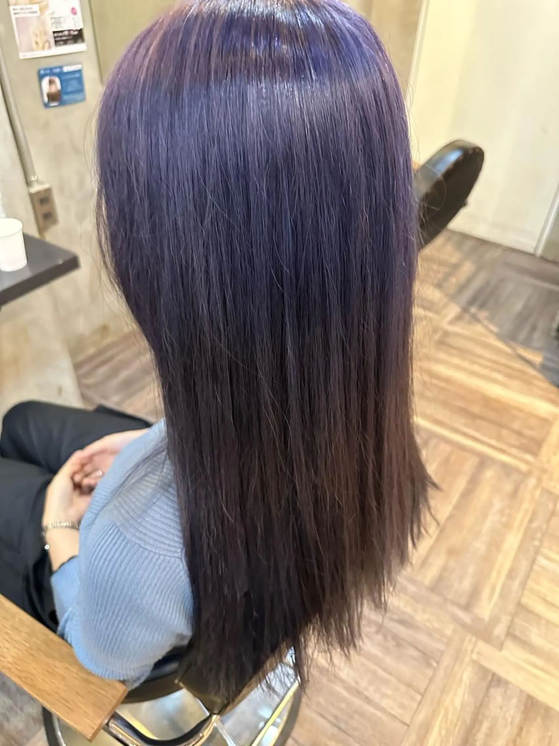 ミディアム パープルカラー カット ヘアカラー La  fith hair ponte 船橋店所属・宍倉 輝信のヘアスタイル