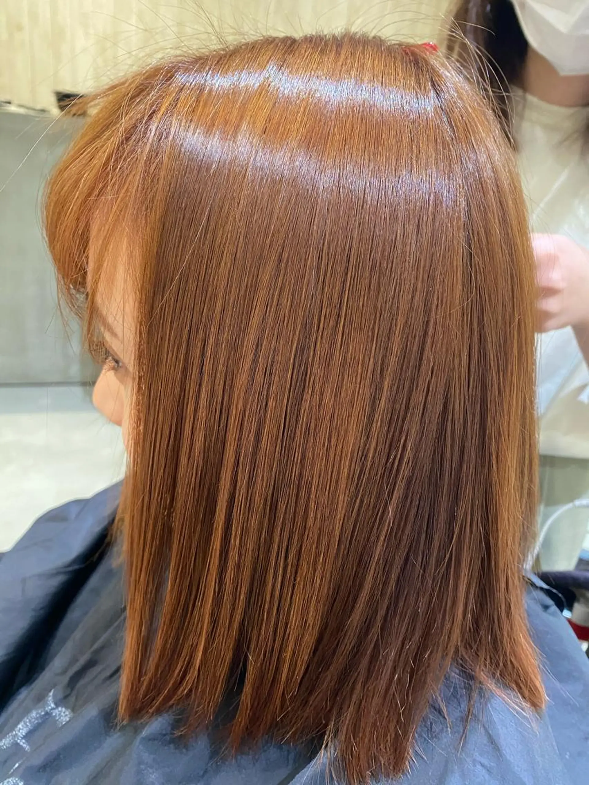 ミディアム 髪質改善 トリートメント 透明感カラー🌈 菊池 結衣のヘアスタイル