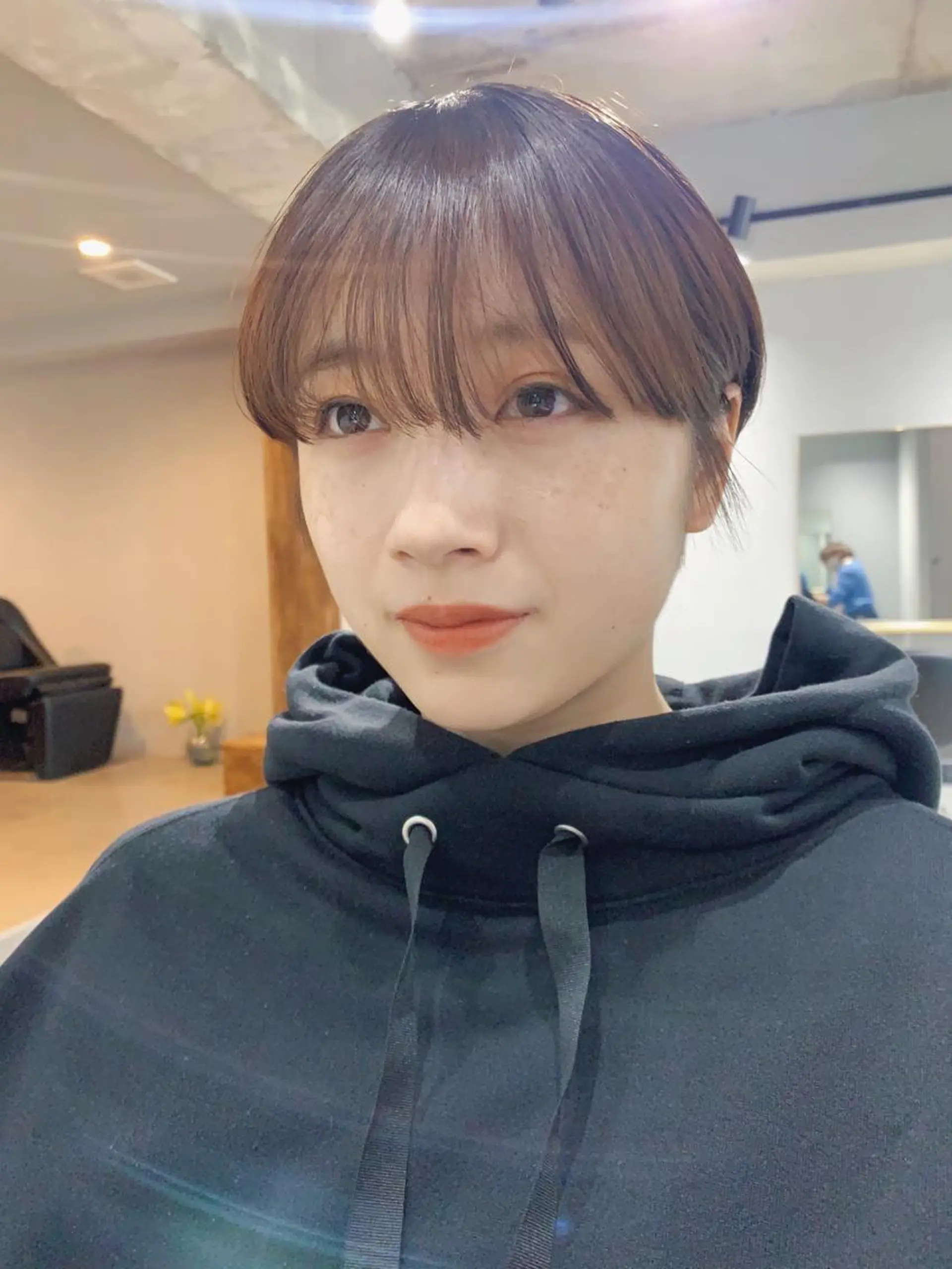 ショート カラー ボブパーマコテ巻き風 パーマNo1深江秀平のヘアスタイル