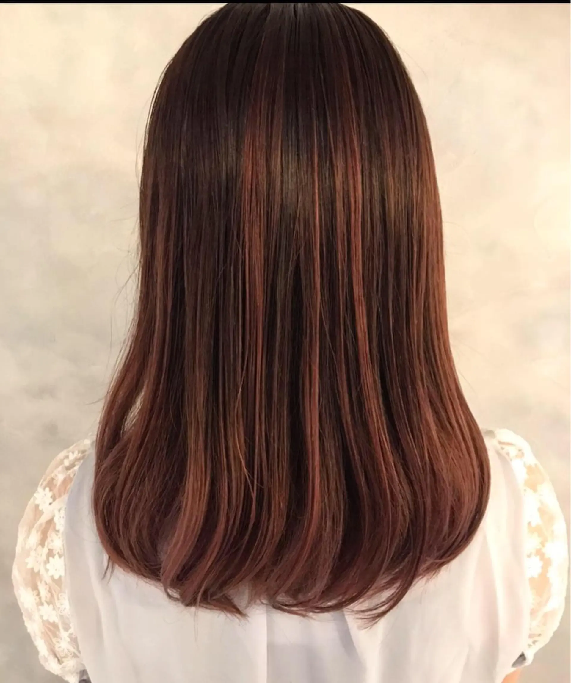 ミディアム カラー GO TODAY所属・ハイトーン/小顔 カット/Ayumuのヘアスタイル