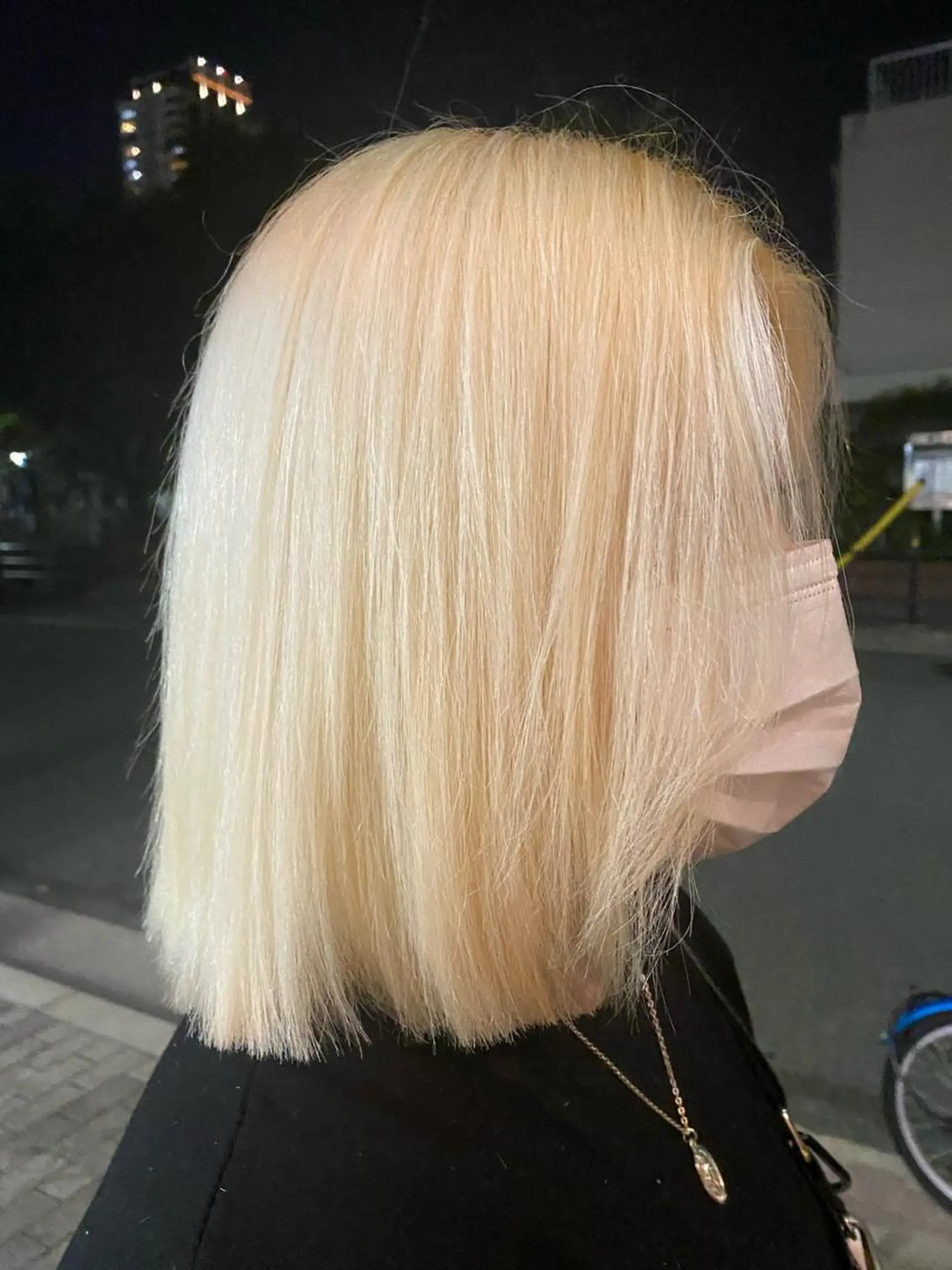 ミディアム 切りっぱなしボブ ボブ LEE HORIE所属・松田 百花のヘアスタイル