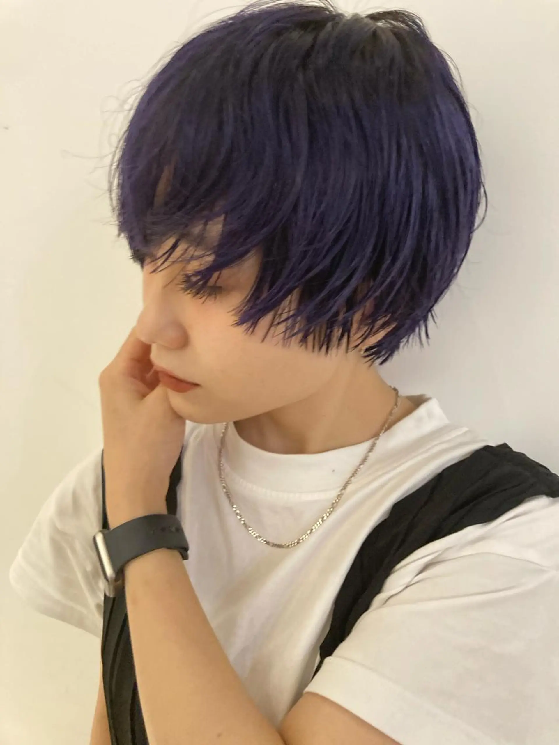 ショート カラー デザインカラー ダブルカラー FILMS所属・宮城 星のヘアスタイル