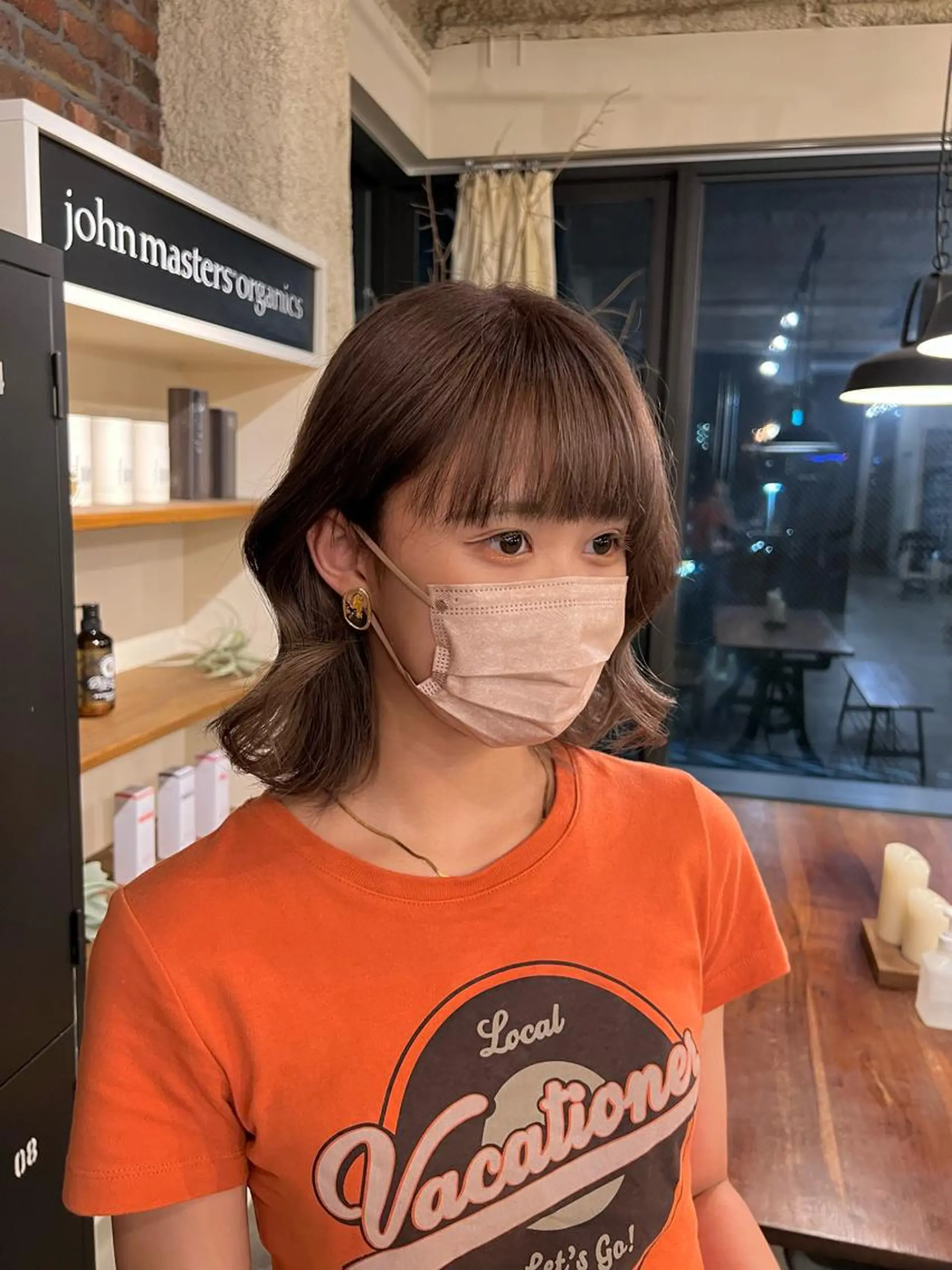 ミディアム カラー ショコラグレージュ グレージュ Rino kanayama所属・Rino 金山 ／ 宮澤 萌のヘアスタイル