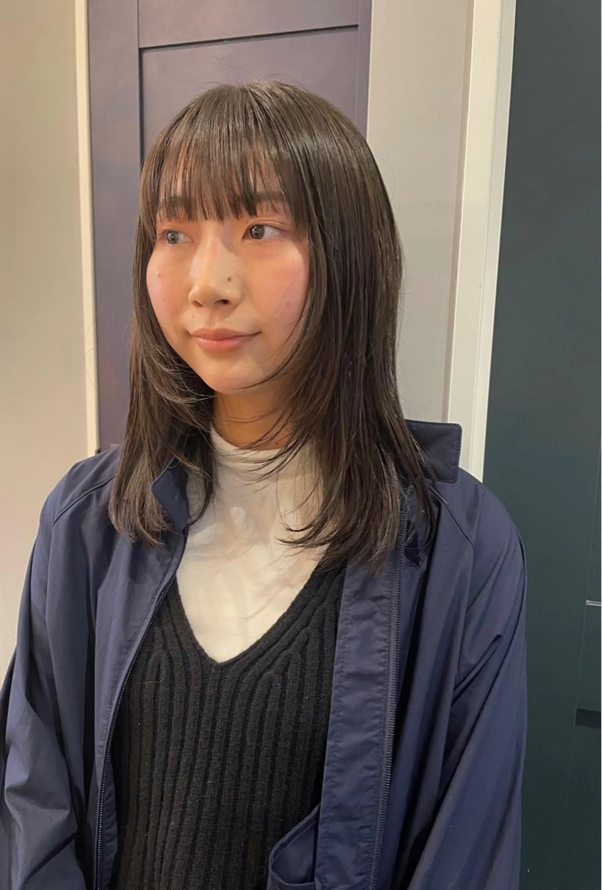 ロング カラー 顔まわりレイヤー レイヤーカット カット ヘアカラー volta∞knot所属・狩野 羅夢のヘアスタイル