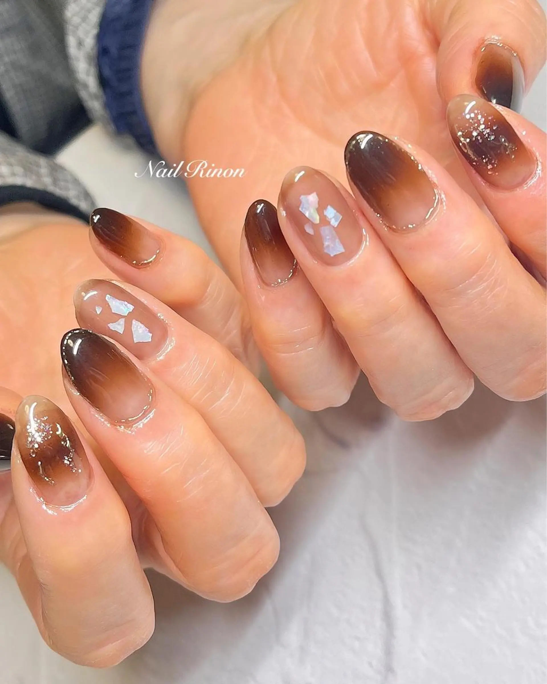 ネイル グラデーション ハンドネイル Nail Rinonのネイルデザイン