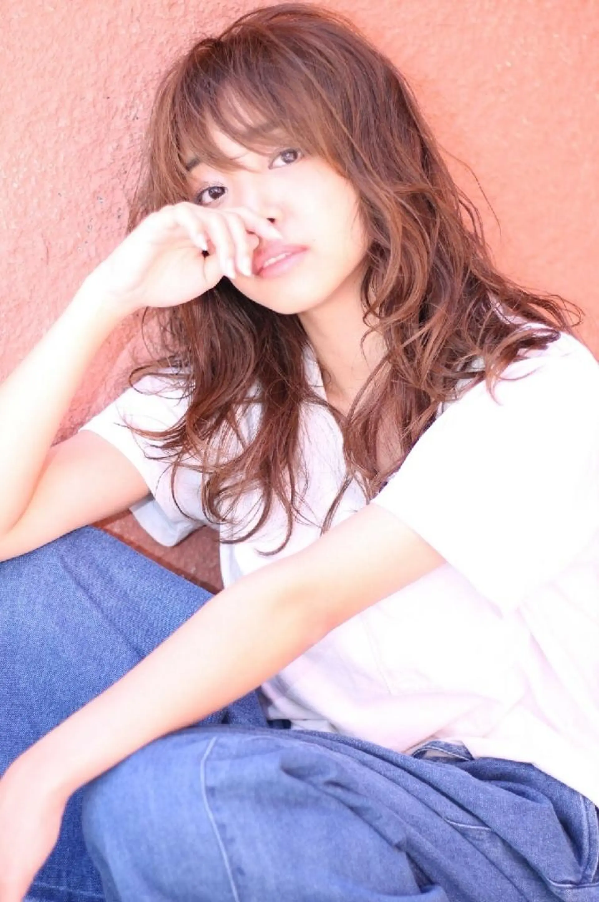 ロング カラー 玉元 真由美のヘアスタイル