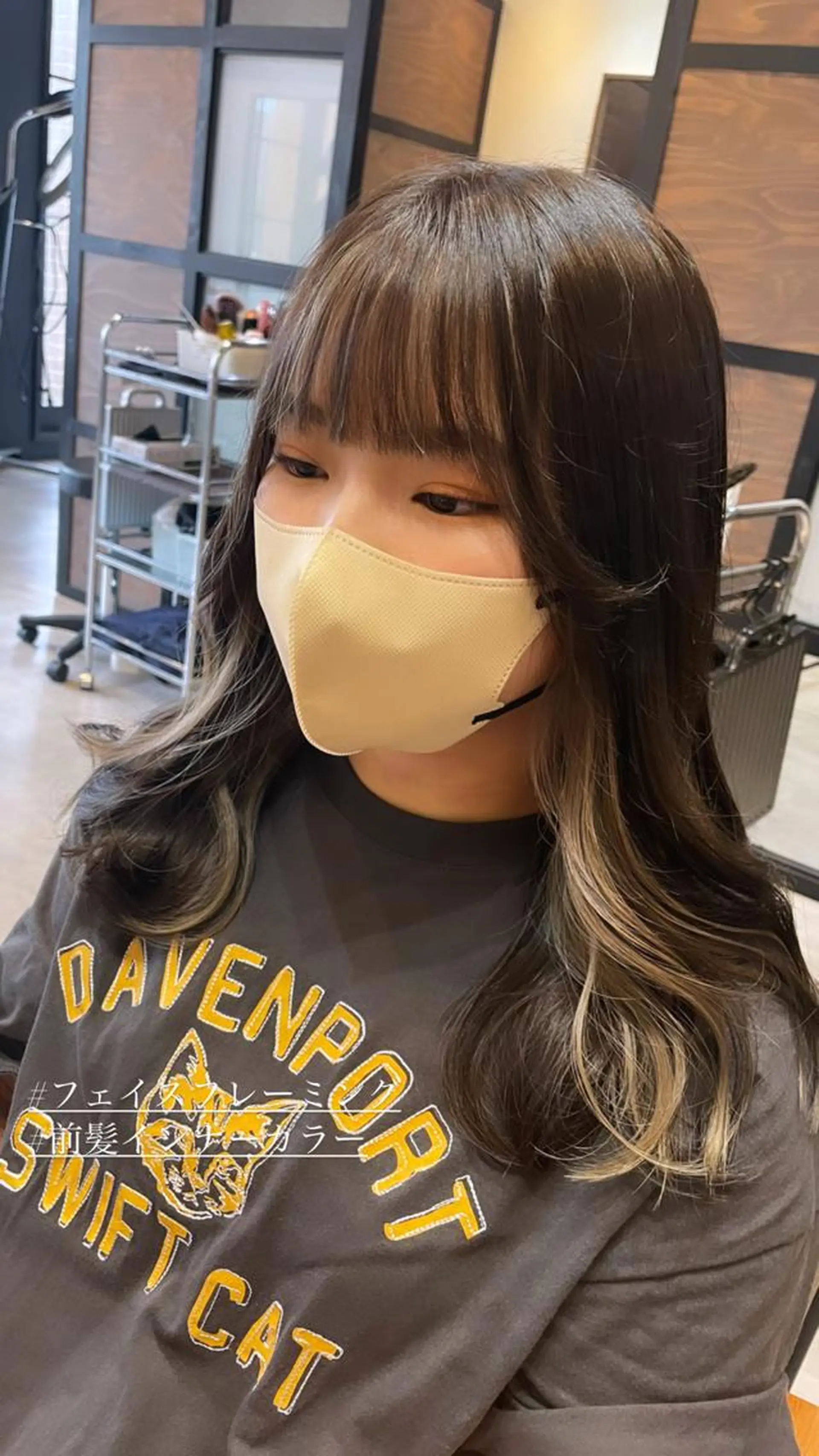 ロング カラー ブリーチ ケアブリーチ 韓国レイヤー/髪質 改善/縮毛🤍吉田のヘアスタイル