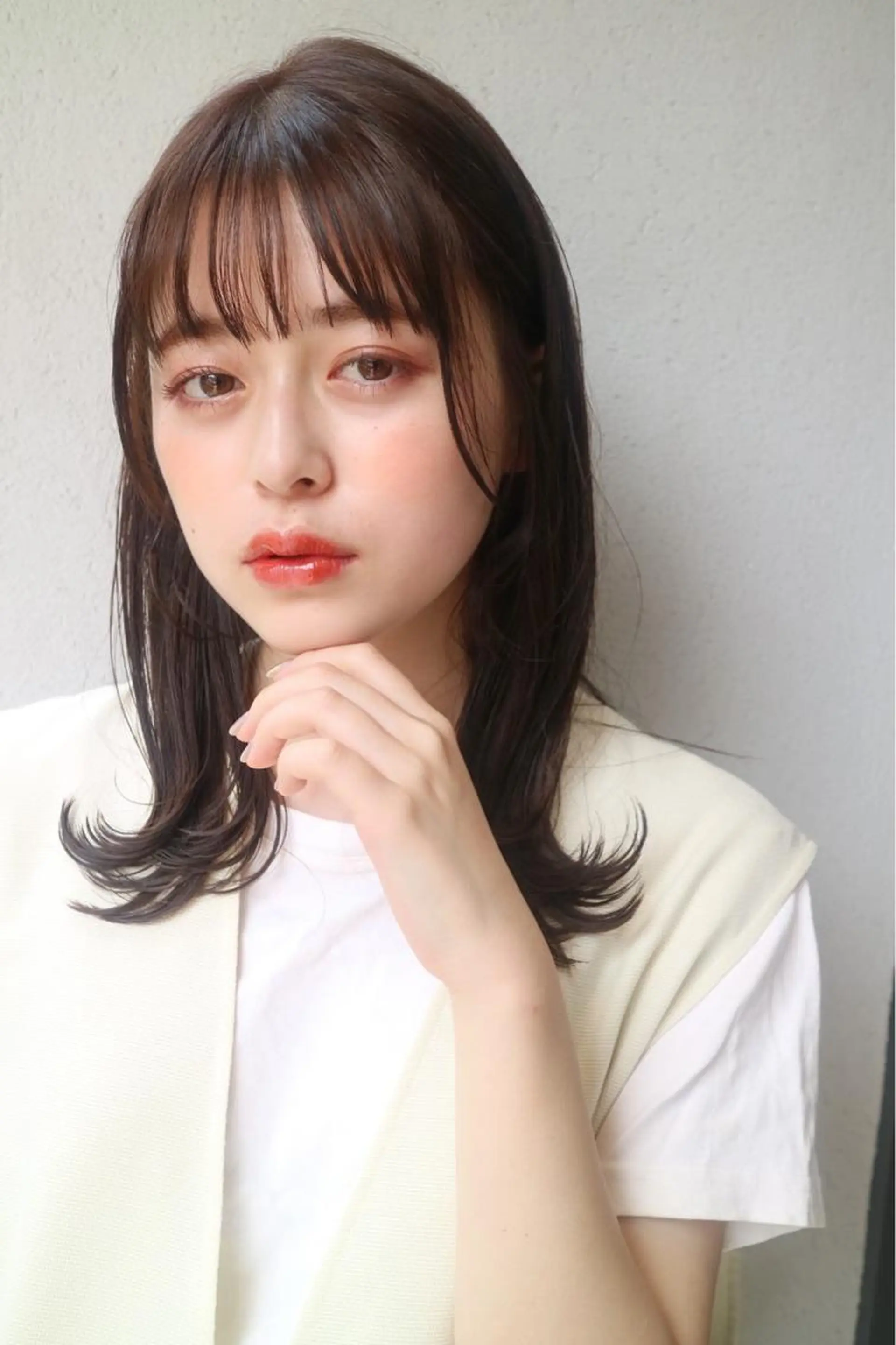 ミディアム カラー 佐藤 蓮のヘアスタイル