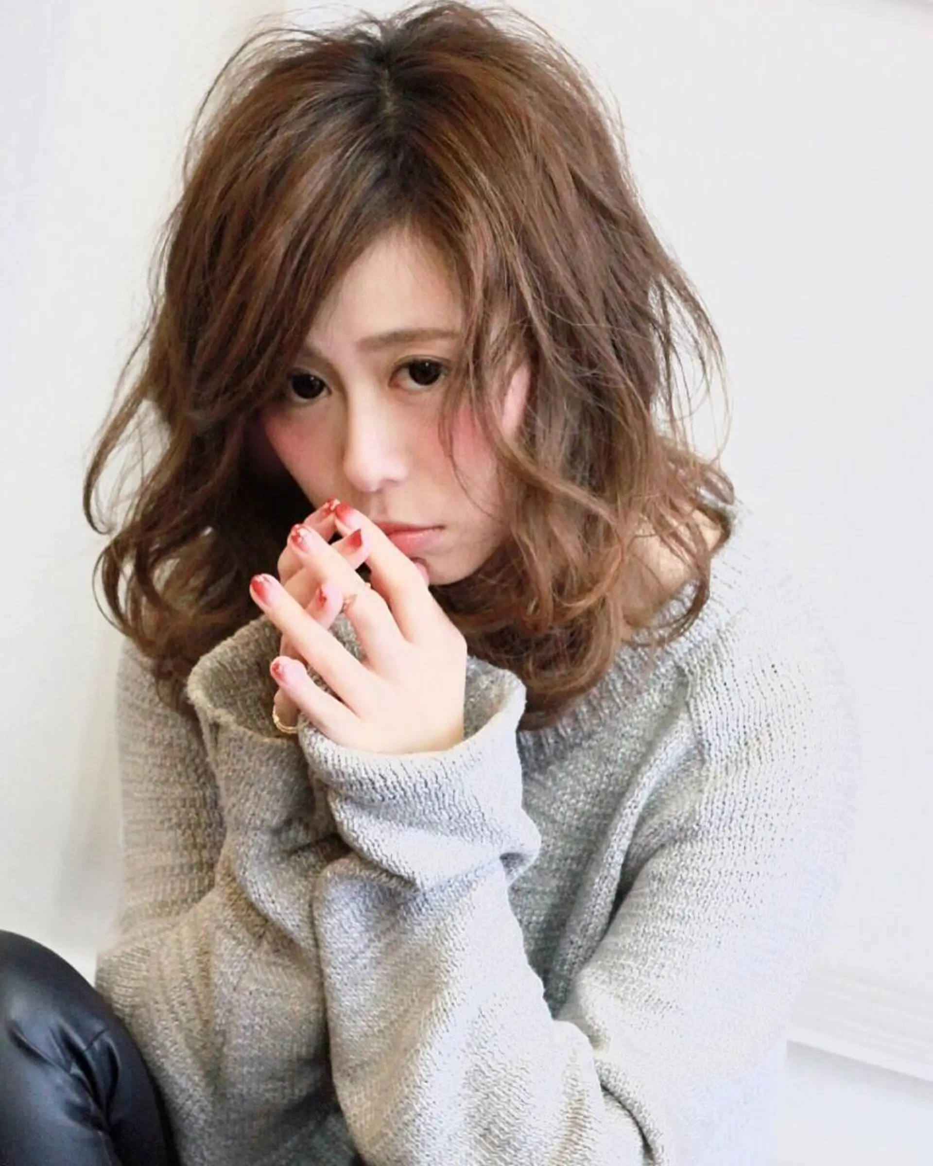 ミディアム カラー パーマ イルミナカラー トリートメント カット ヘアカラー トリートメント ヘアセット LAS 代表 ナガカワ コウヘイのヘアスタイル