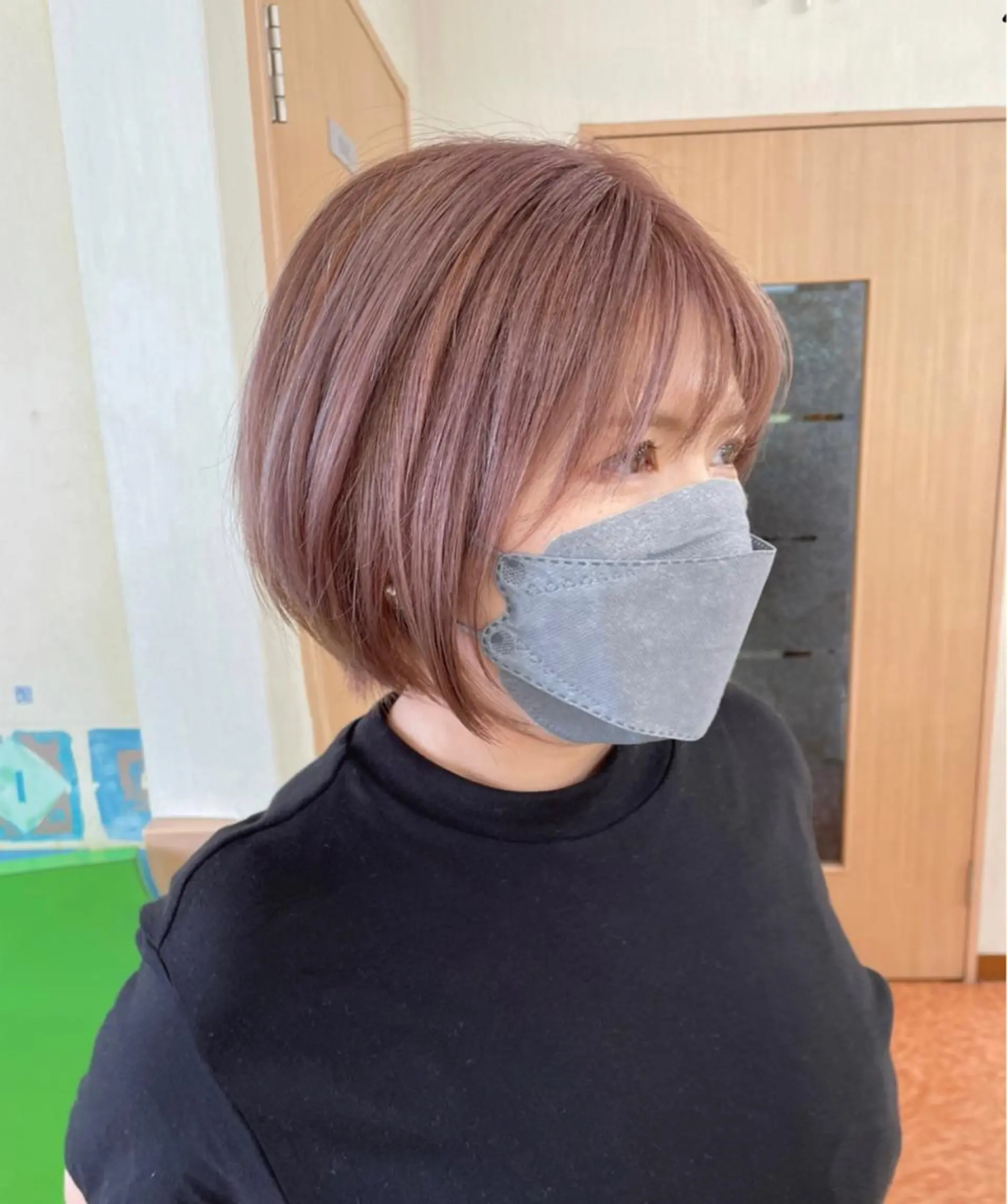 ショート カラー グレージュ ピンクカラー River,Land所属・yui .のヘアスタイル