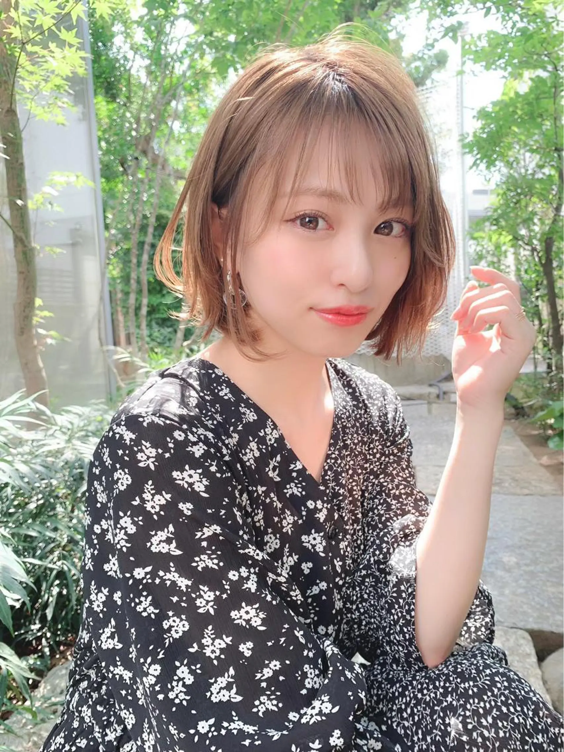 ショート カラー ヘアアレンジ ショートボブ ボブ 髪質改善 ショートヘア トリートメント 【赤み消しカラー】 中野浩太のヘアスタイル