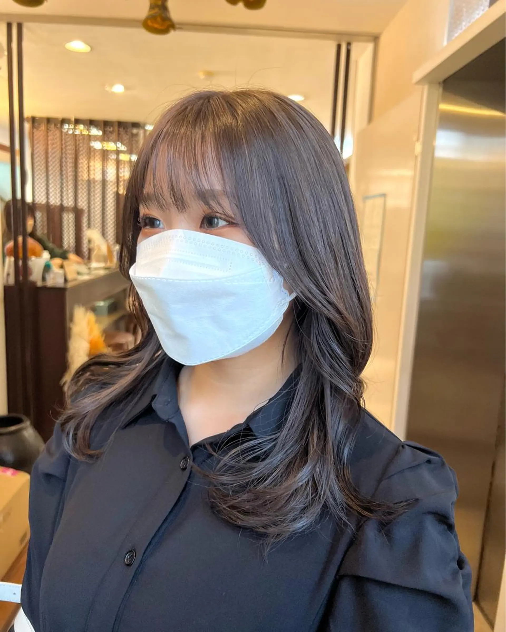 ミディアム カラー 縮毛矯正 ナナナパレナ所属・NARUSE✂︎ カラースペシャリストのヘアスタイル